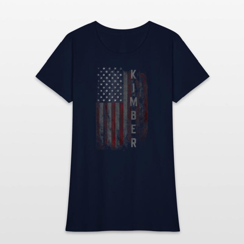 Kimber Family American Flag T shirt