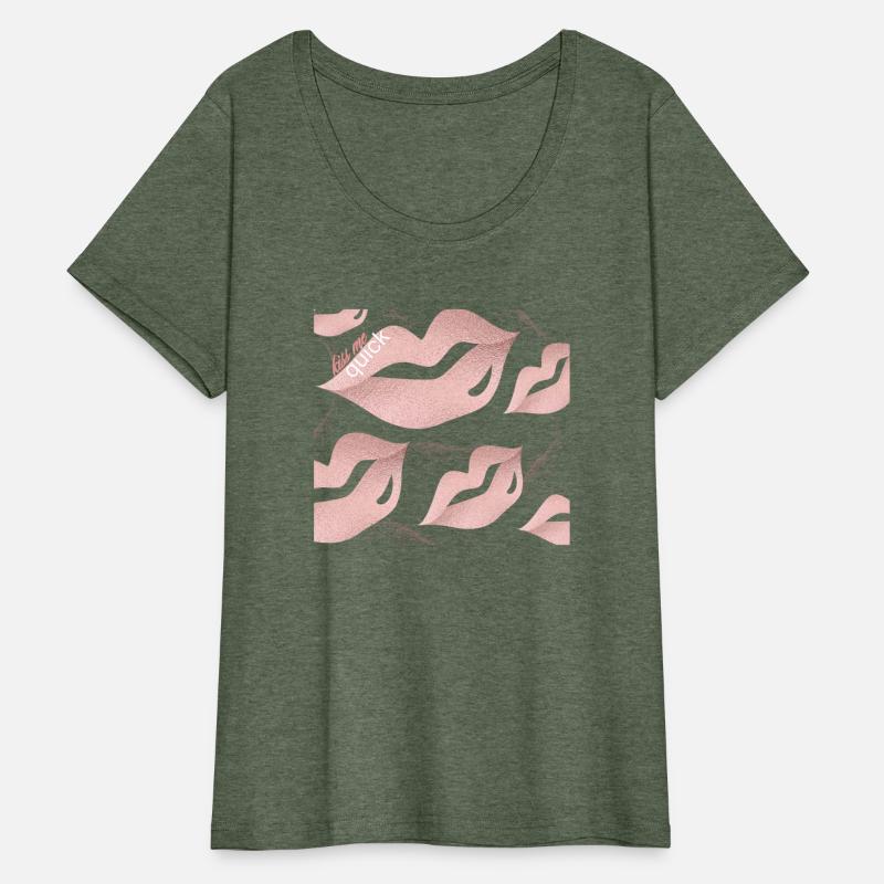 Kiss Me Quick Aesthetic Rose Gold Pink Lips