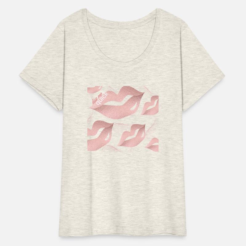 Kiss Me Quick Aesthetic Rose Gold Pink Lips