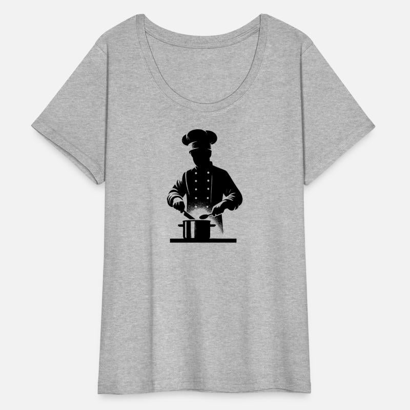 Kitchen Chef And Hobby Cook Silhouette Portrait