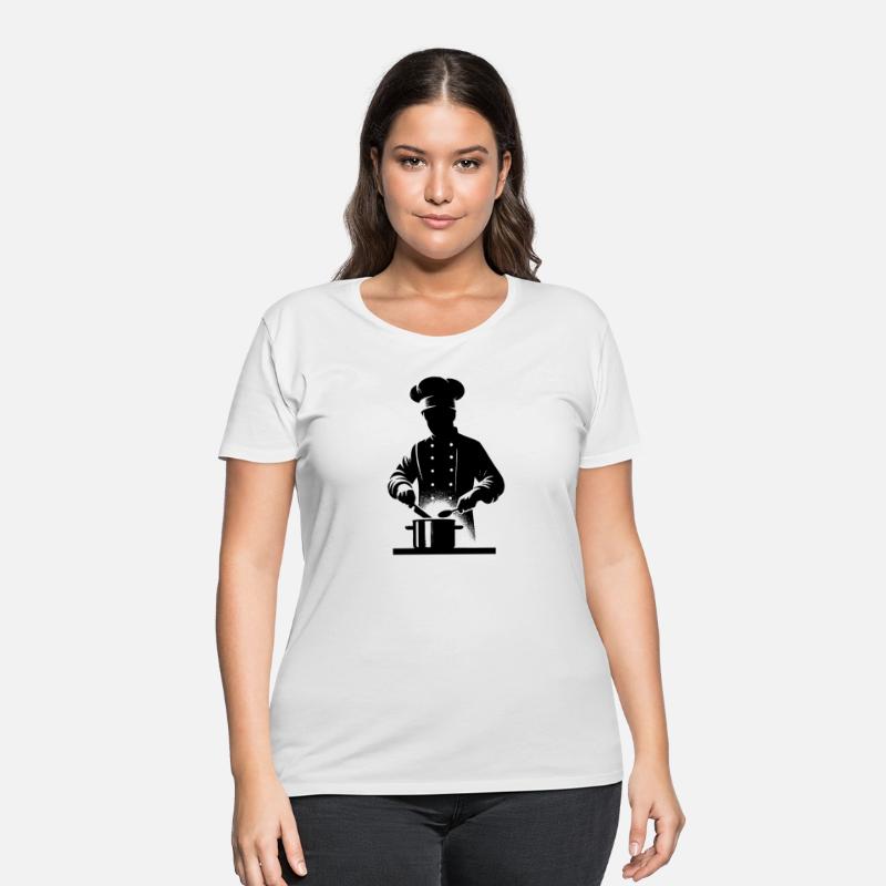 Kitchen Chef And Hobby Cook Silhouette Portrait