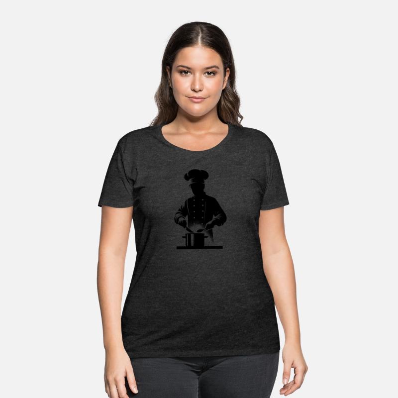 Kitchen Chef And Hobby Cook Silhouette Portrait