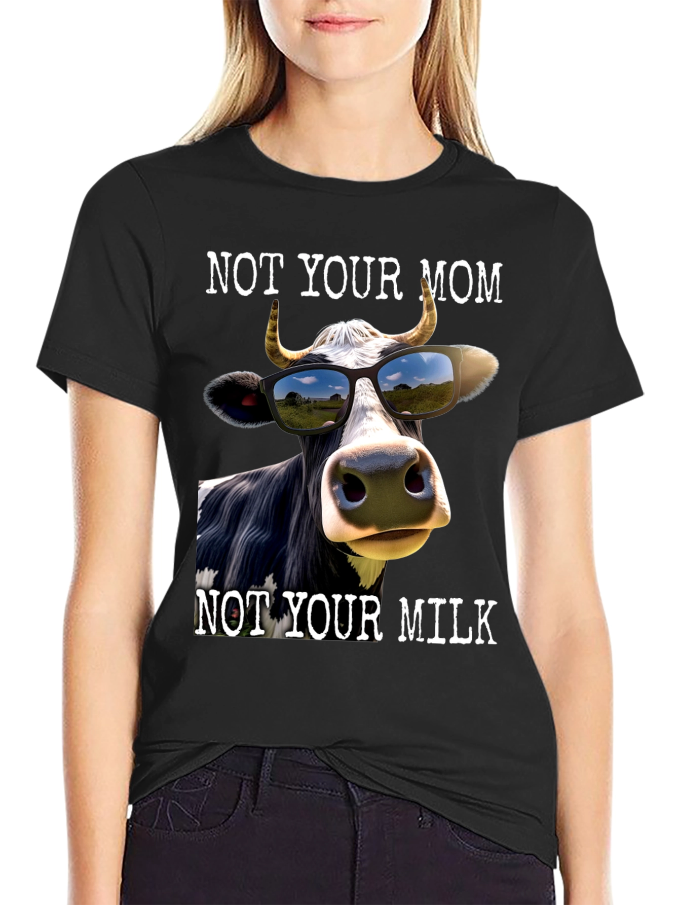 Not Your Mom Not Your Milk Graphic Tee