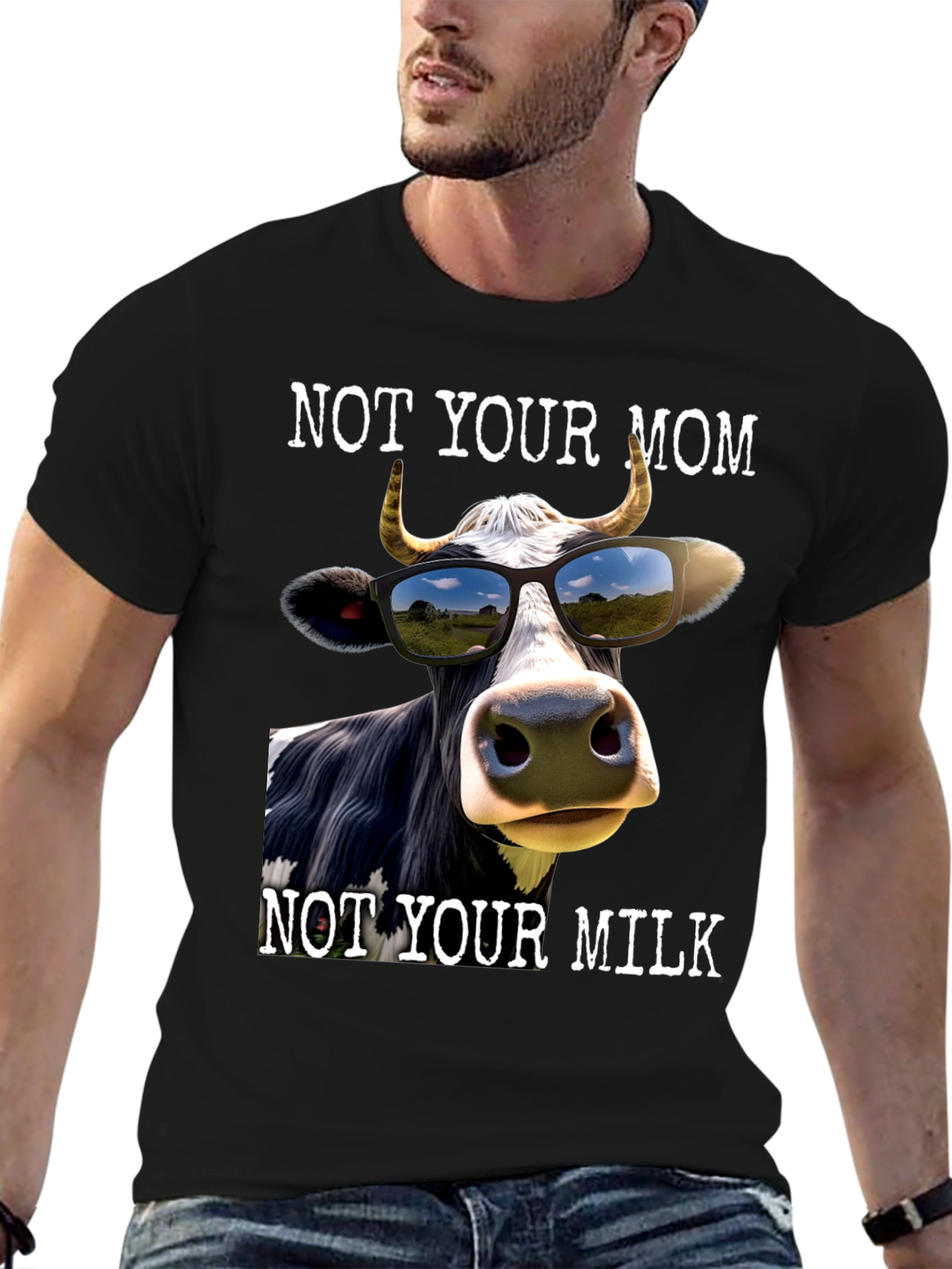 Not Your Mom Not Your Milk Graphic Tee
