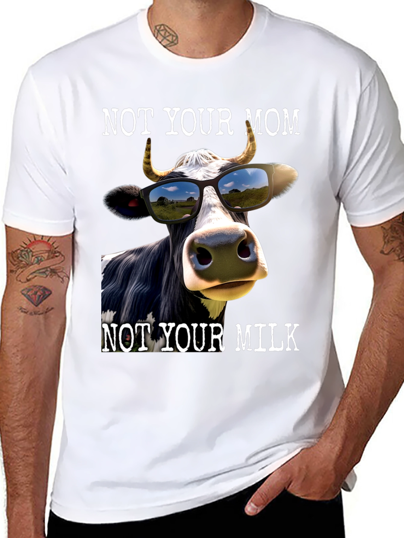 Not Your Mom Not Your Milk Graphic Tee