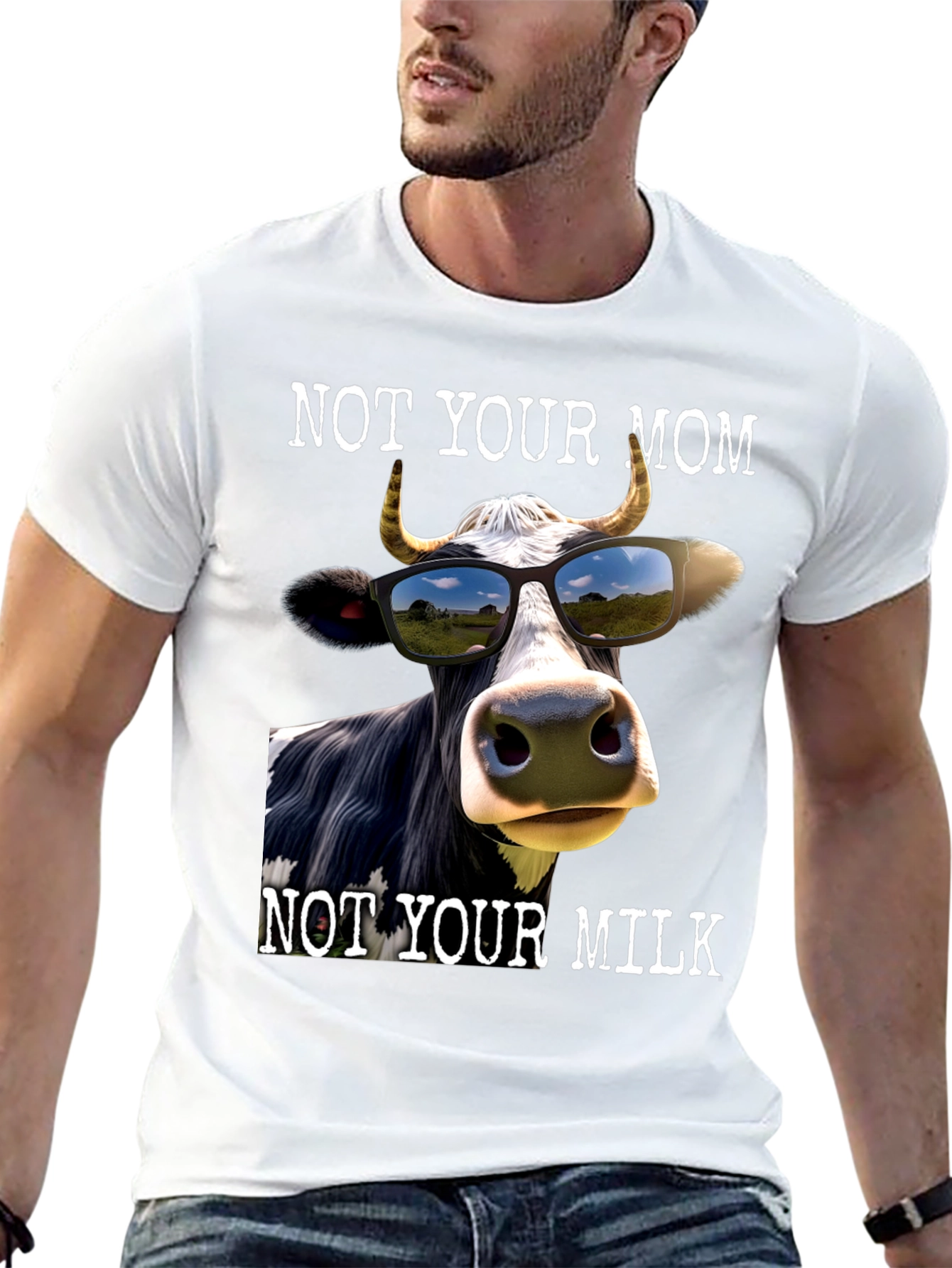 Not Your Mom Not Your Milk Graphic Tee