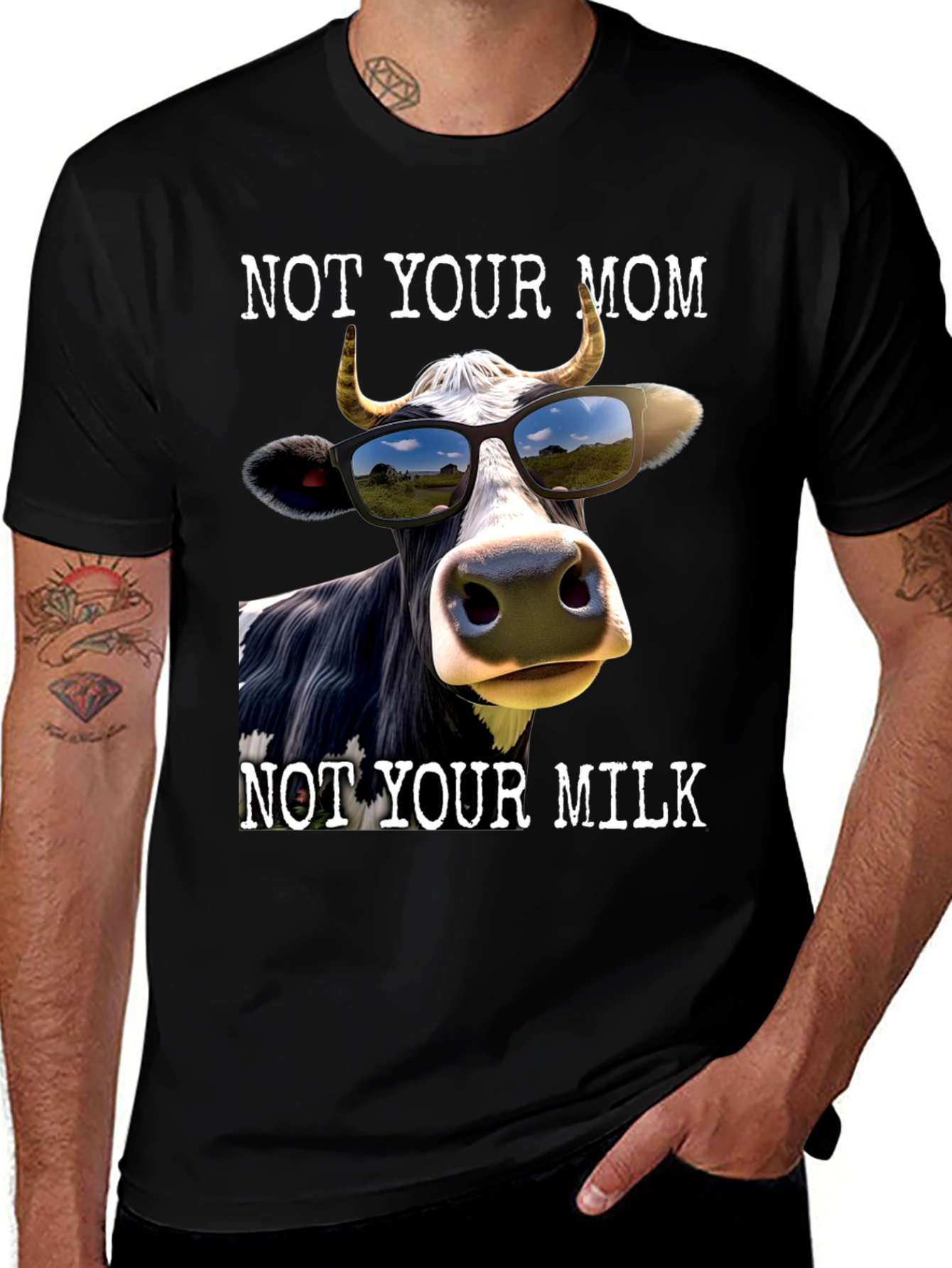 Not Your Mom Not Your Milk Graphic Tee