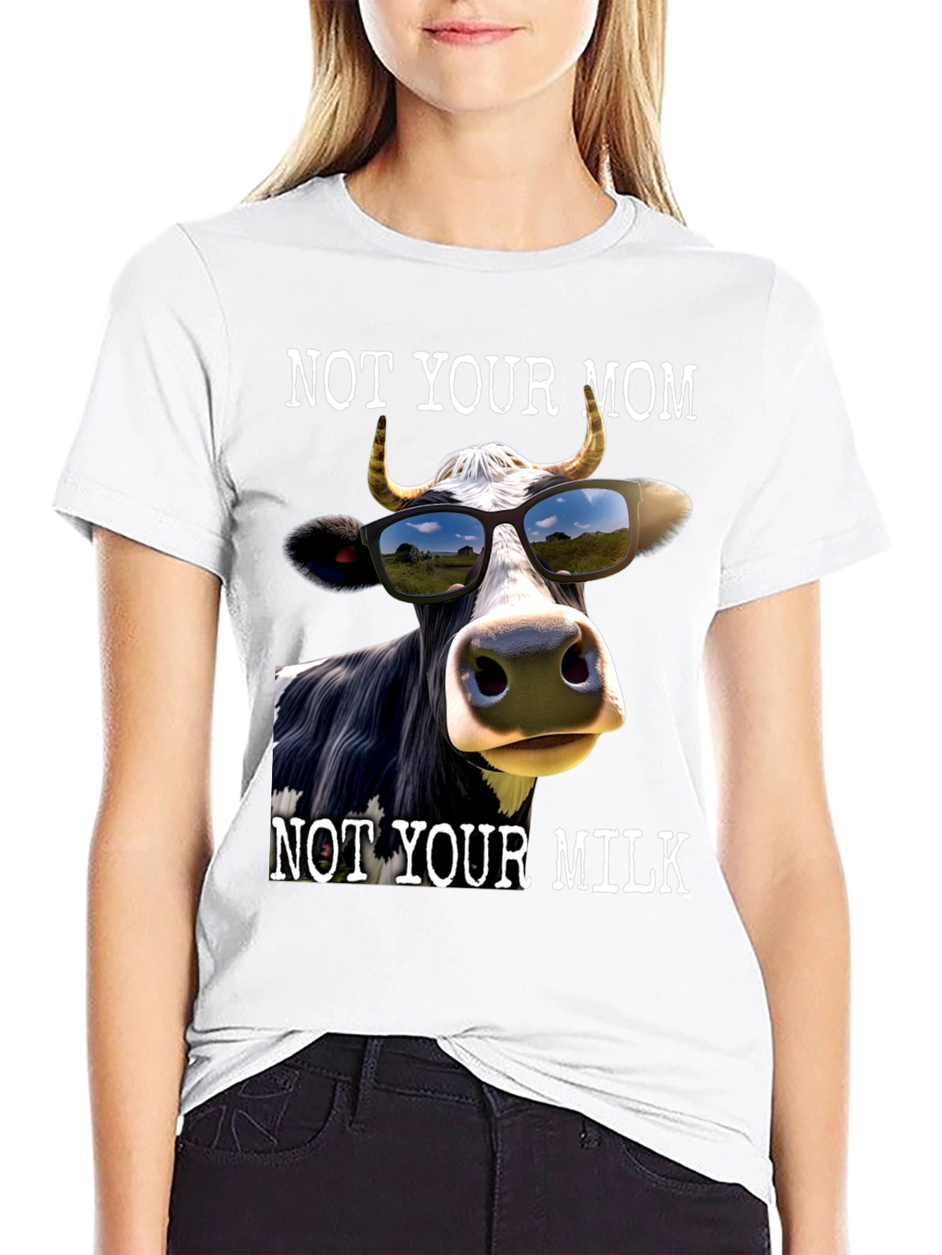Not Your Mom Not Your Milk Graphic Tee