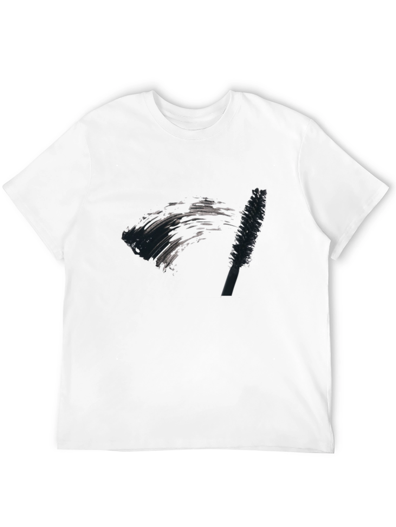 Mascara Brush Graphic Tee - Unisex Black T-Shirt