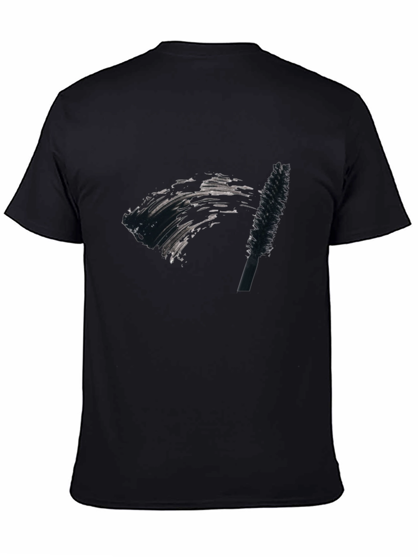 Mascara Brush Graphic Tee - Unisex Black T-Shirt