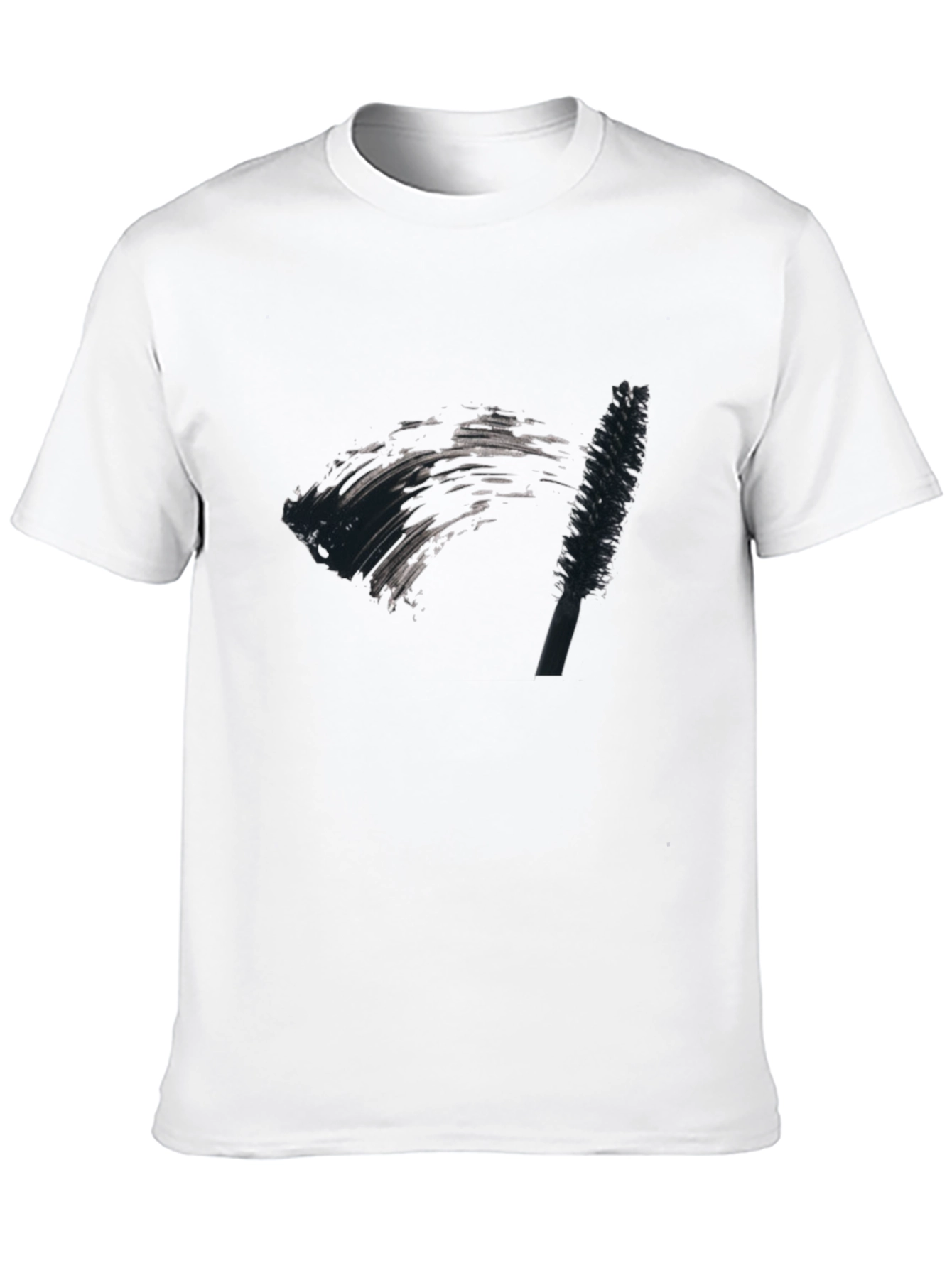 Mascara Brush Graphic Tee - Unisex Black T-Shirt