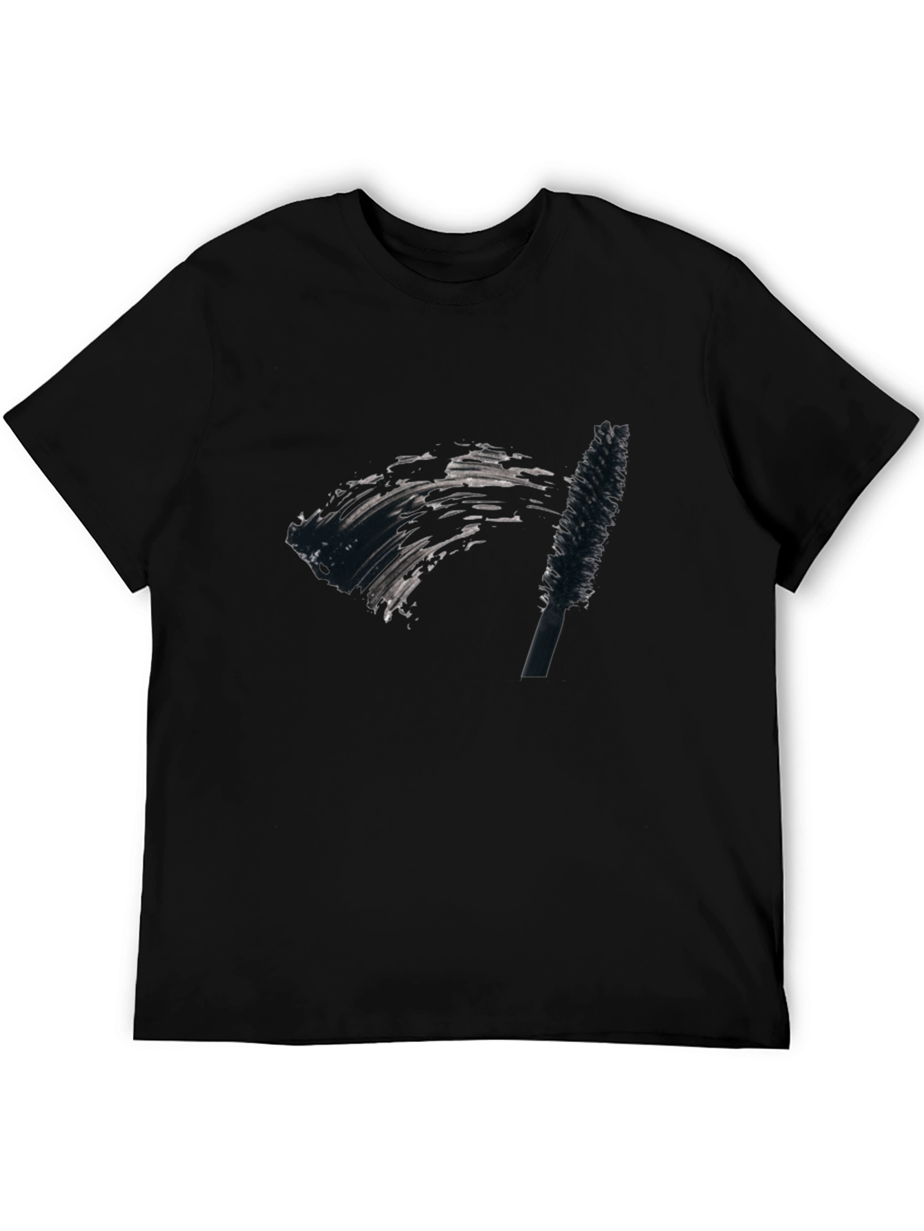 Mascara Brush Graphic Tee - Unisex Black T-Shirt