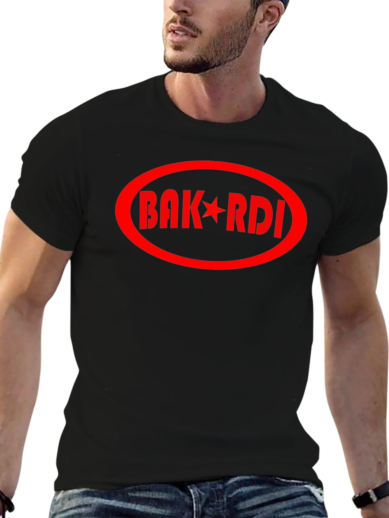 BAK*RDI Graphic Print Crew Neck T-Shirt