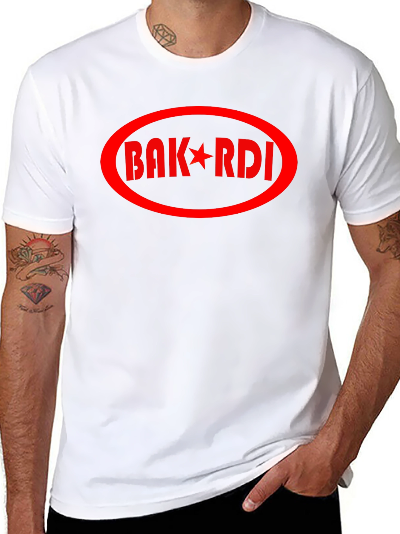 BAK*RDI Graphic Print Crew Neck T-Shirt