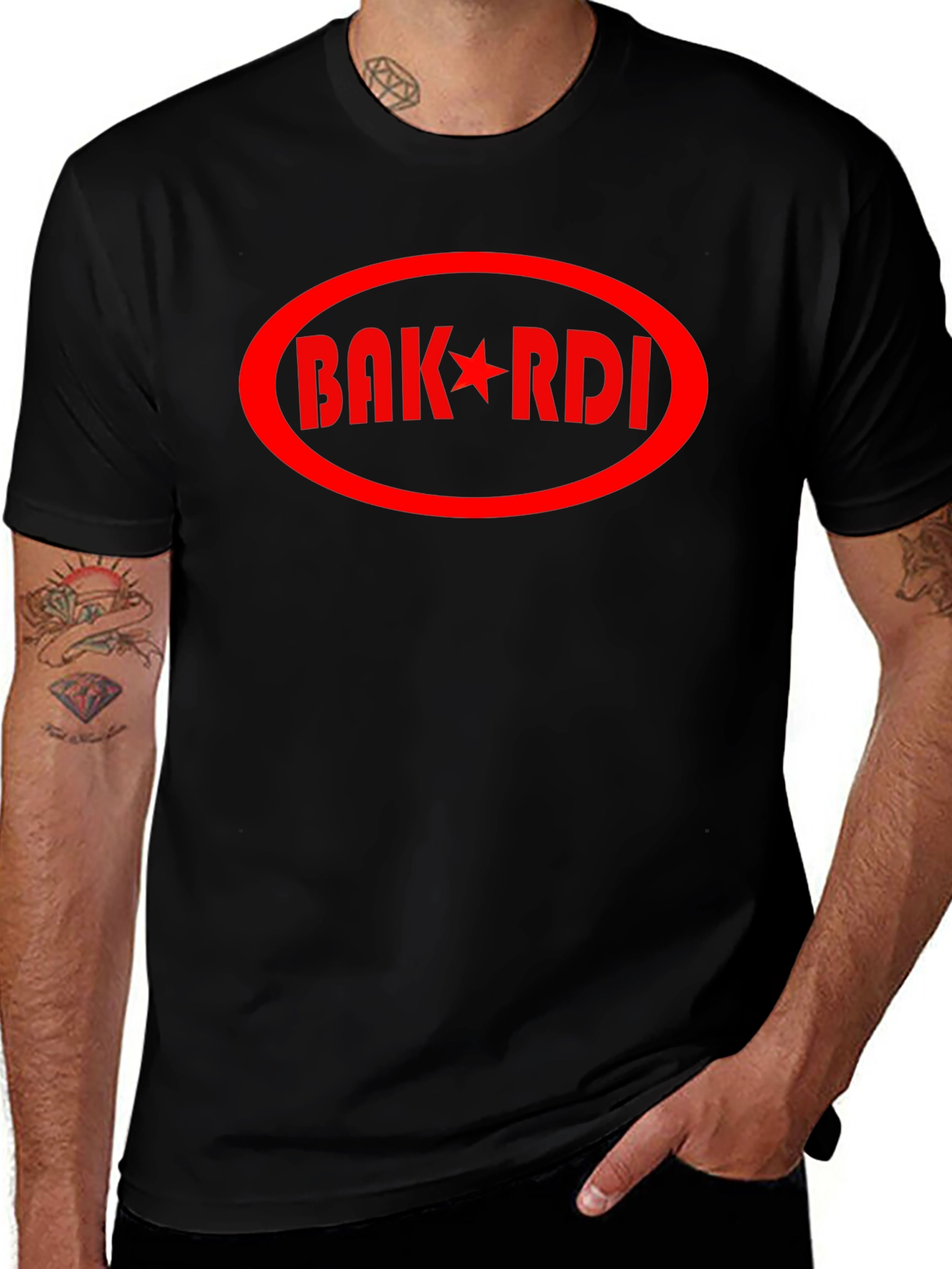 BAK*RDI Graphic Print Crew Neck T-Shirt