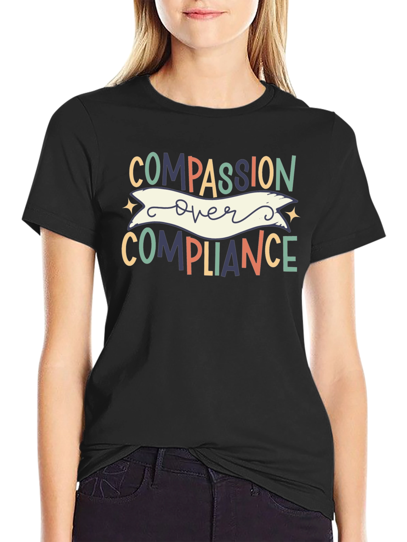 Compassion Over Compliance Graphic Tee