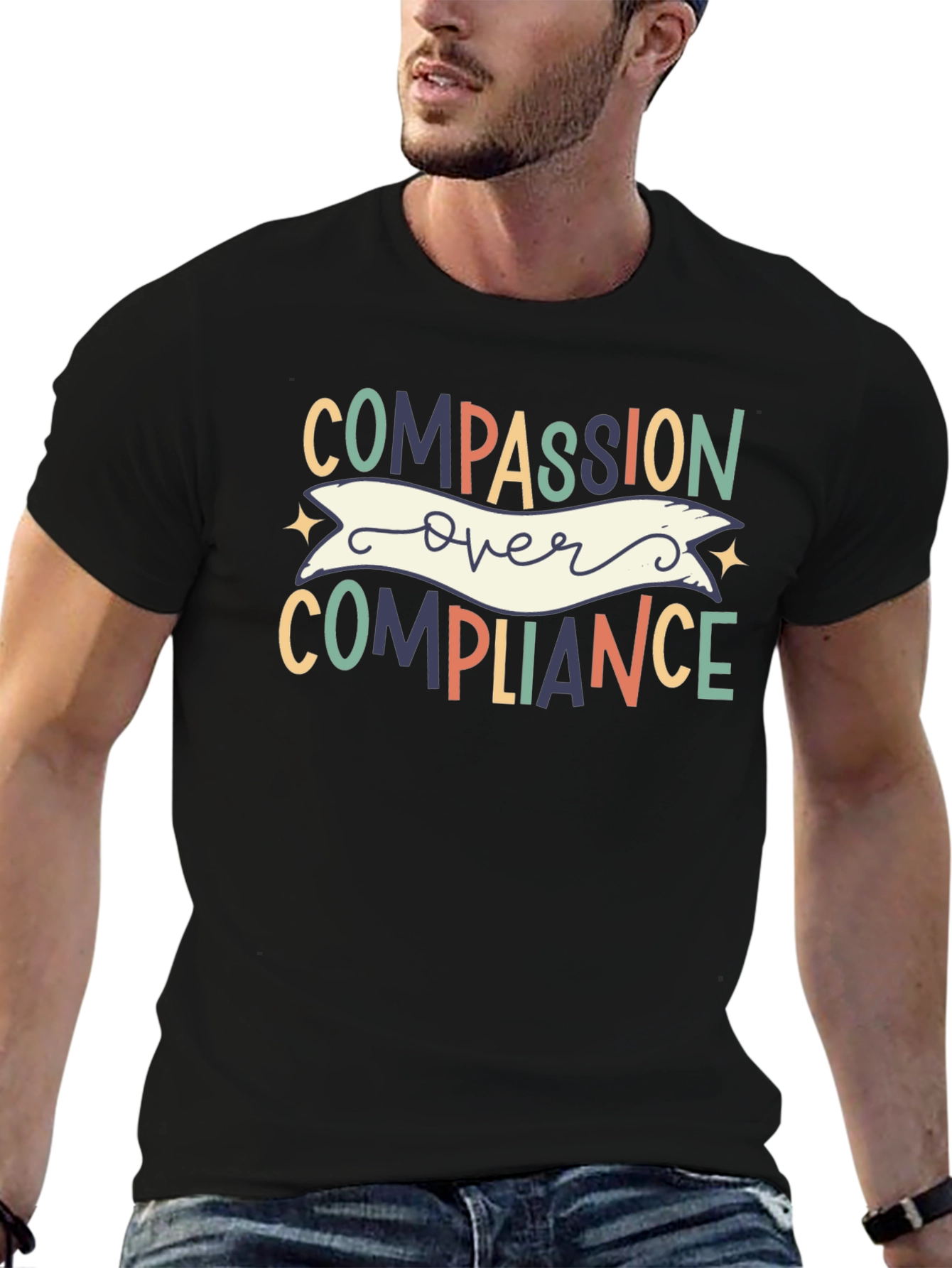 Compassion Over Compliance Graphic Tee