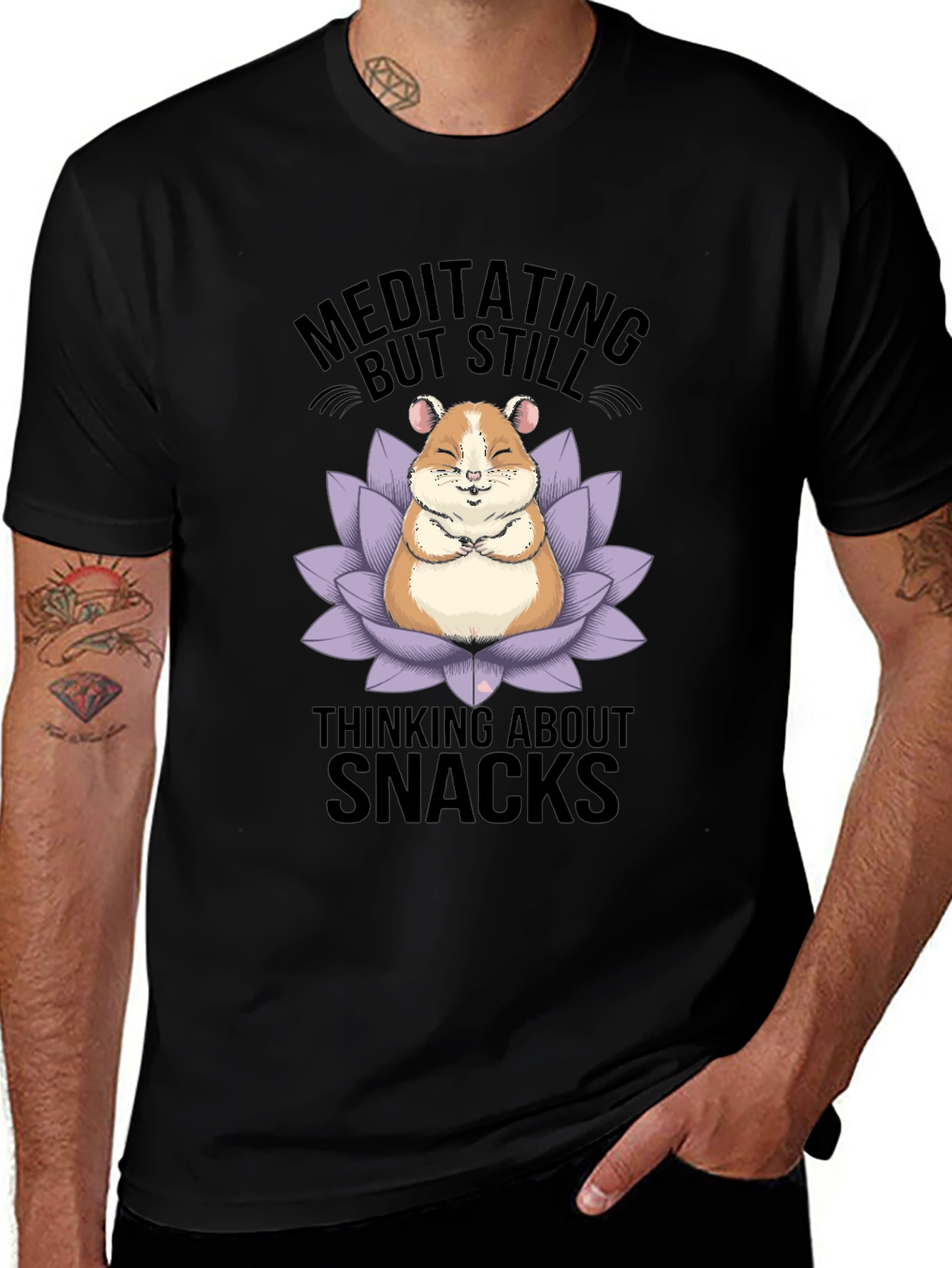 Meditating Hamster Snack T-Shirt