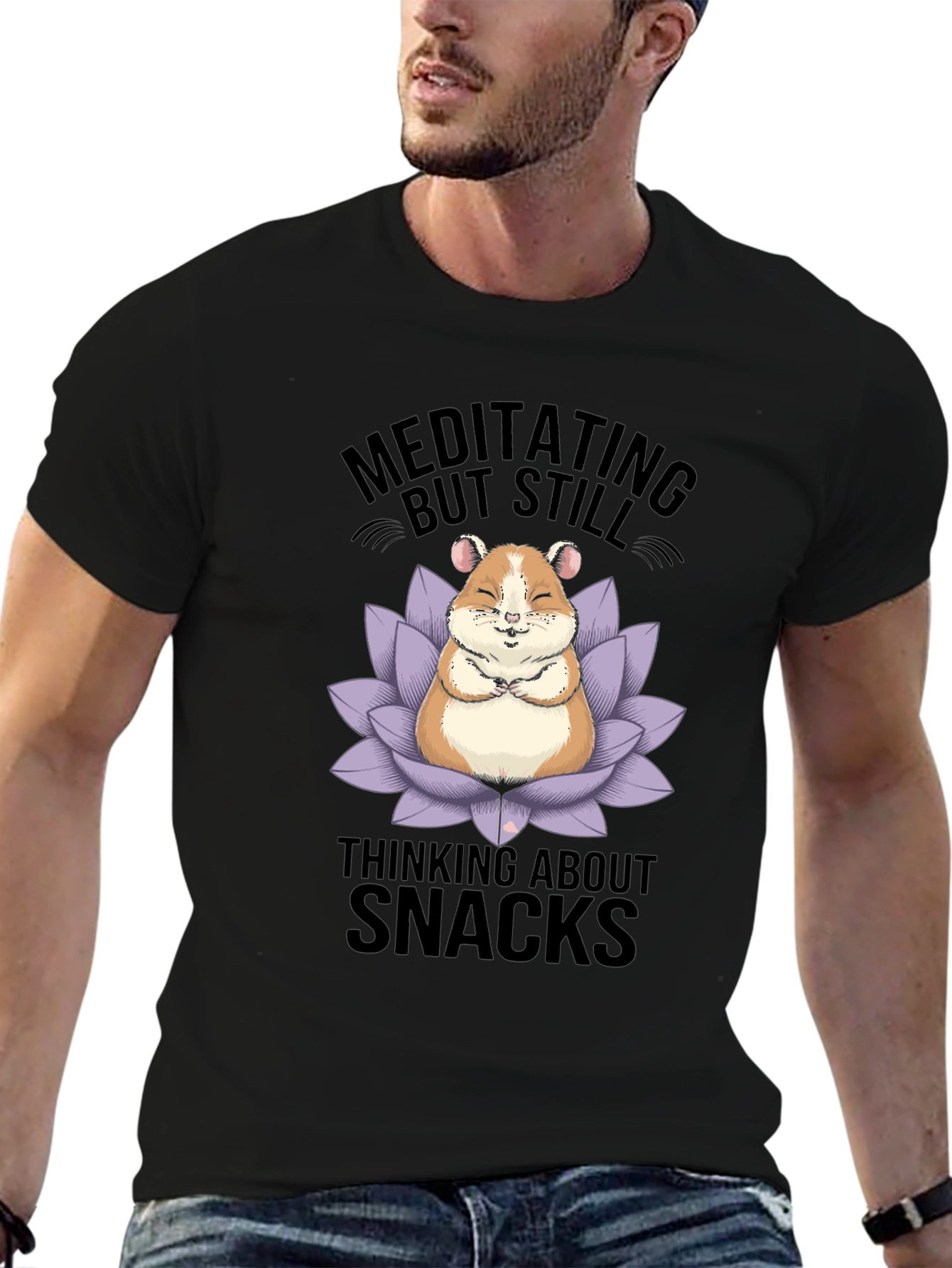 Meditating Hamster Snack T-Shirt