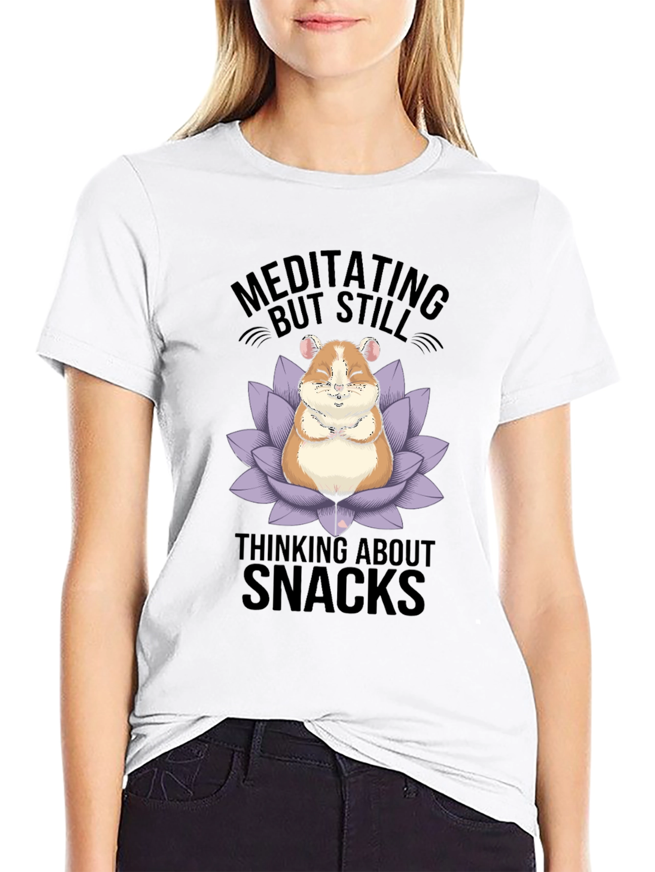 Meditating Hamster Snack T-Shirt