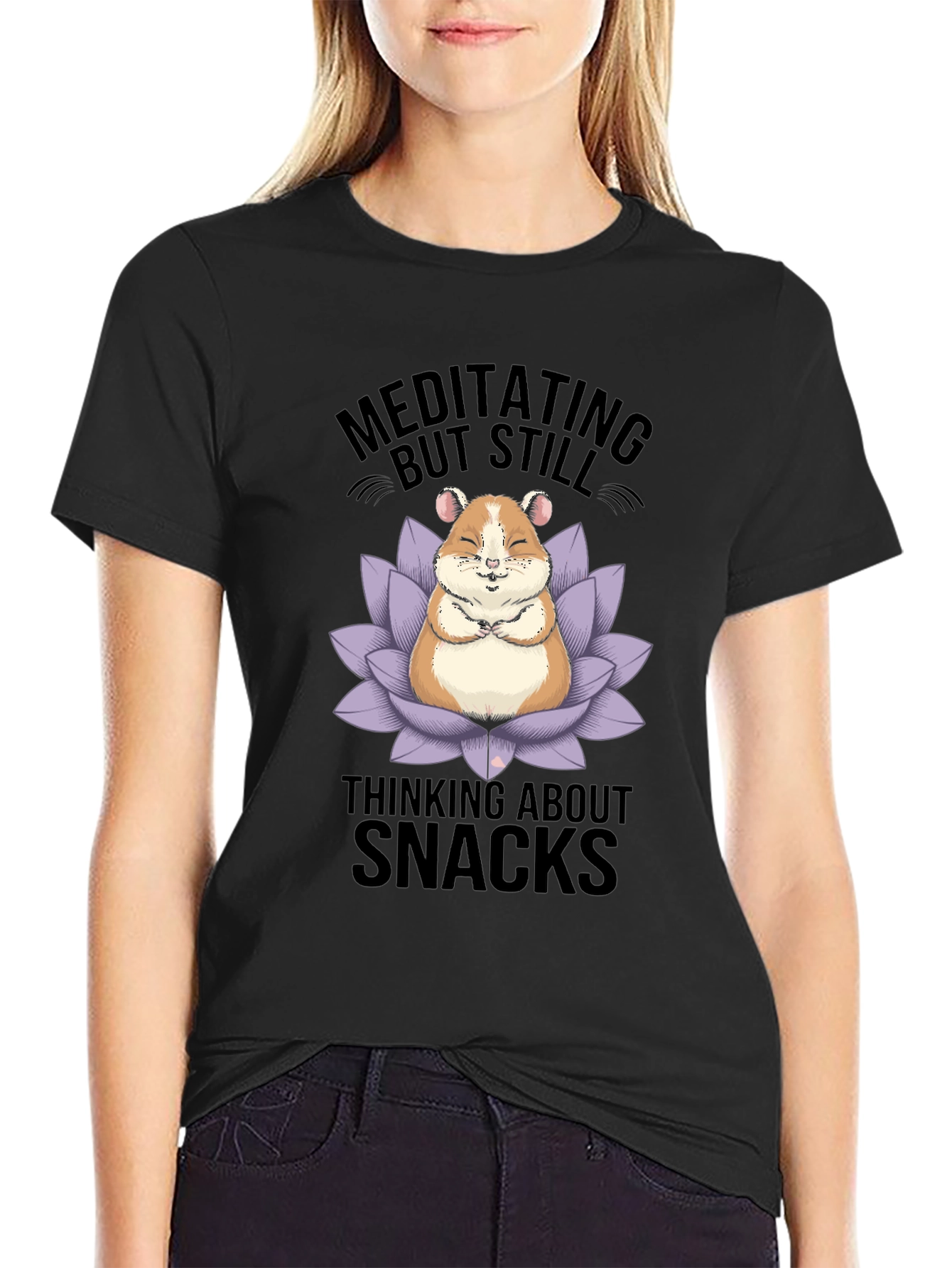 Meditating Hamster Snack T-Shirt