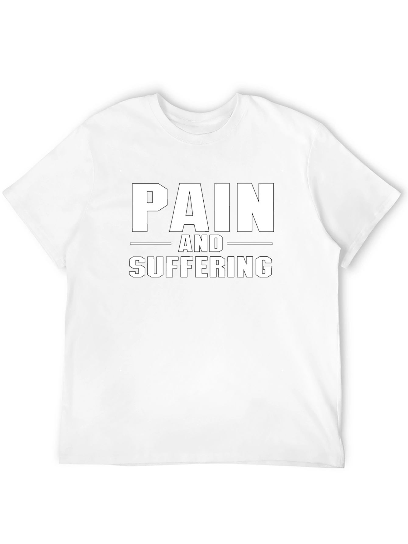 Pain and Suffering Graphic Tee - Black