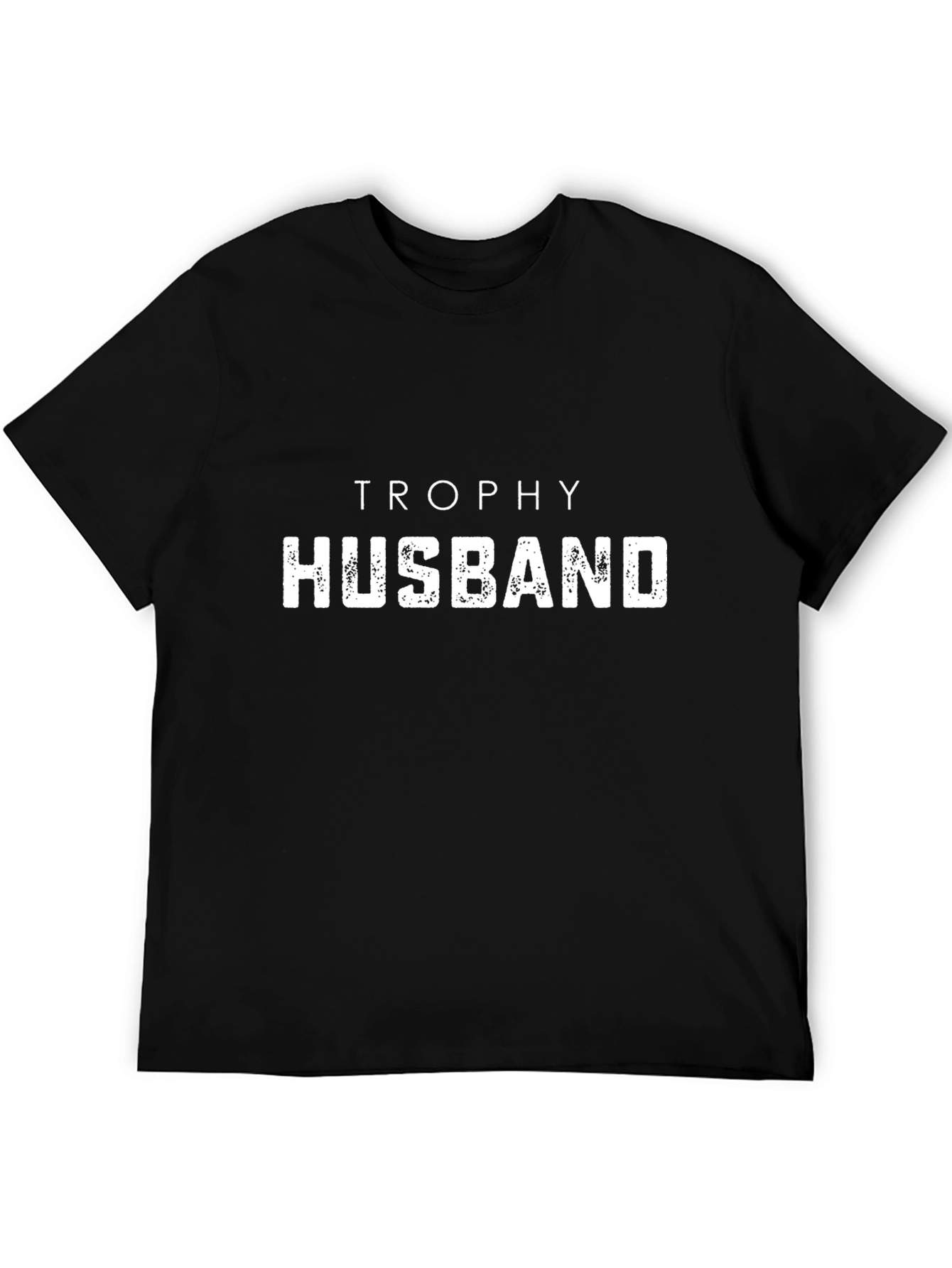 Trophy Husband Black Graphic T-Shirt