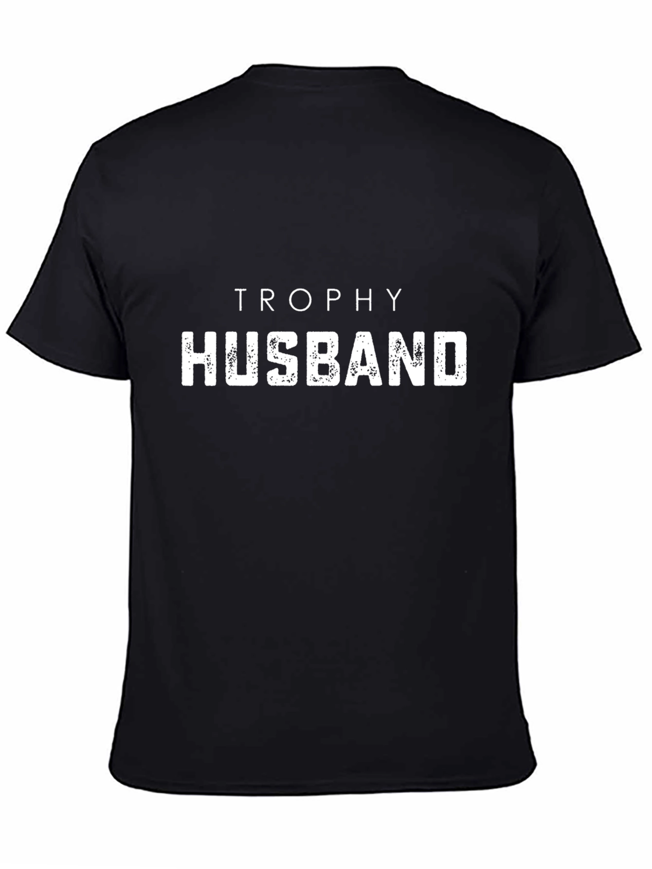 Trophy Husband Black Graphic T-Shirt
