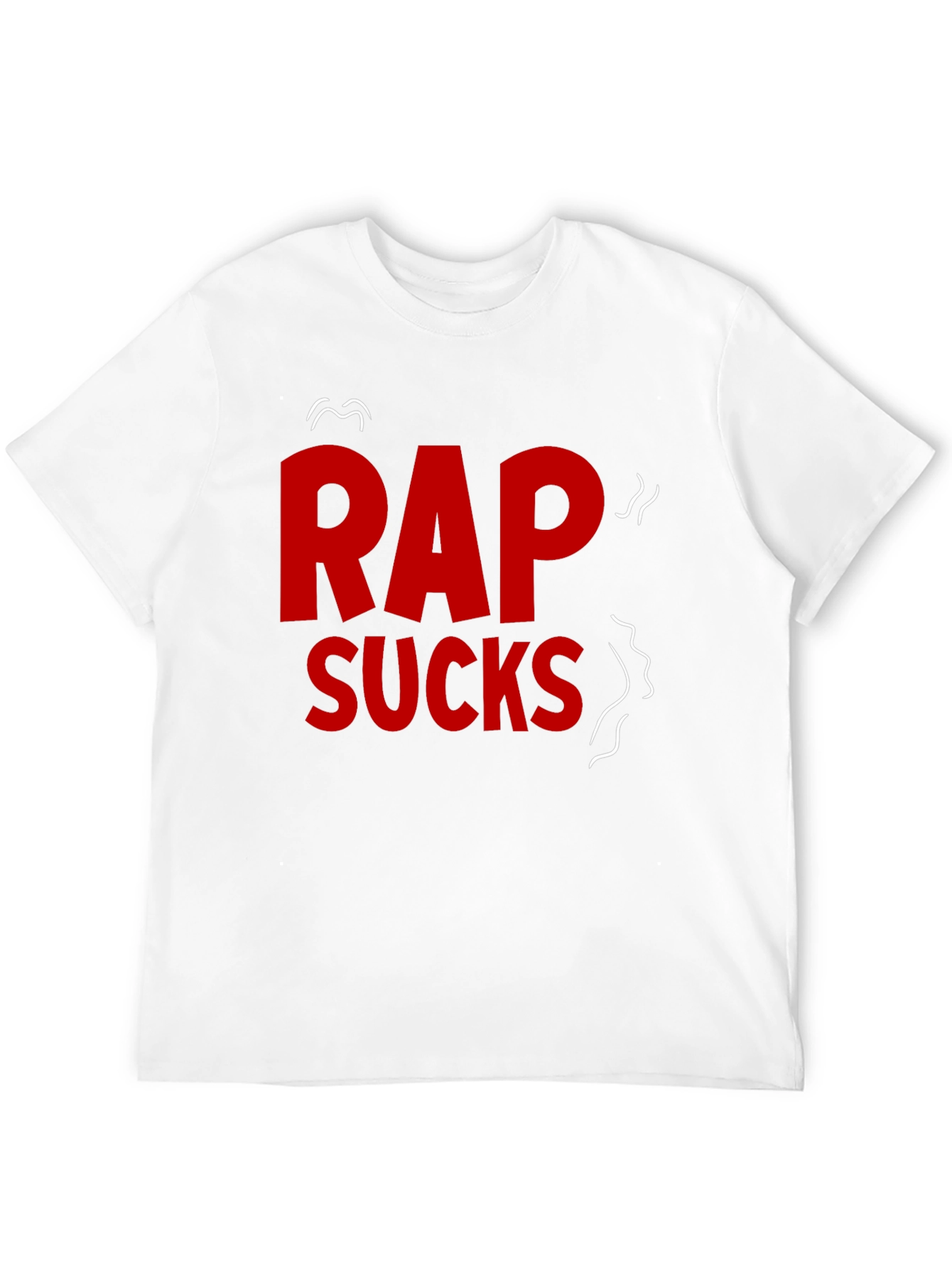 Rap Sucks Graphic T-Shirt - Black Cotton Tee
