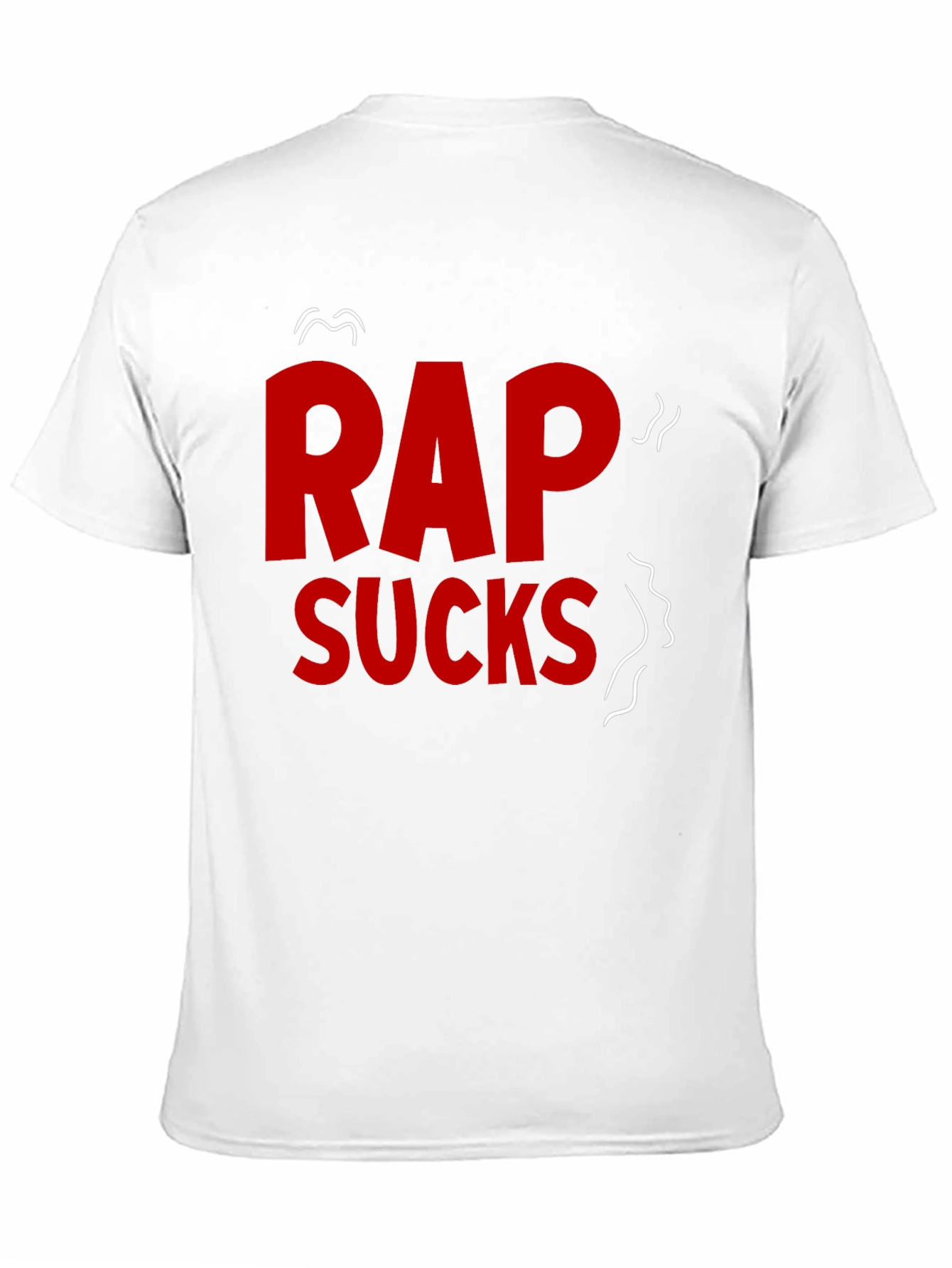 Rap Sucks Graphic T-Shirt - Black Cotton Tee