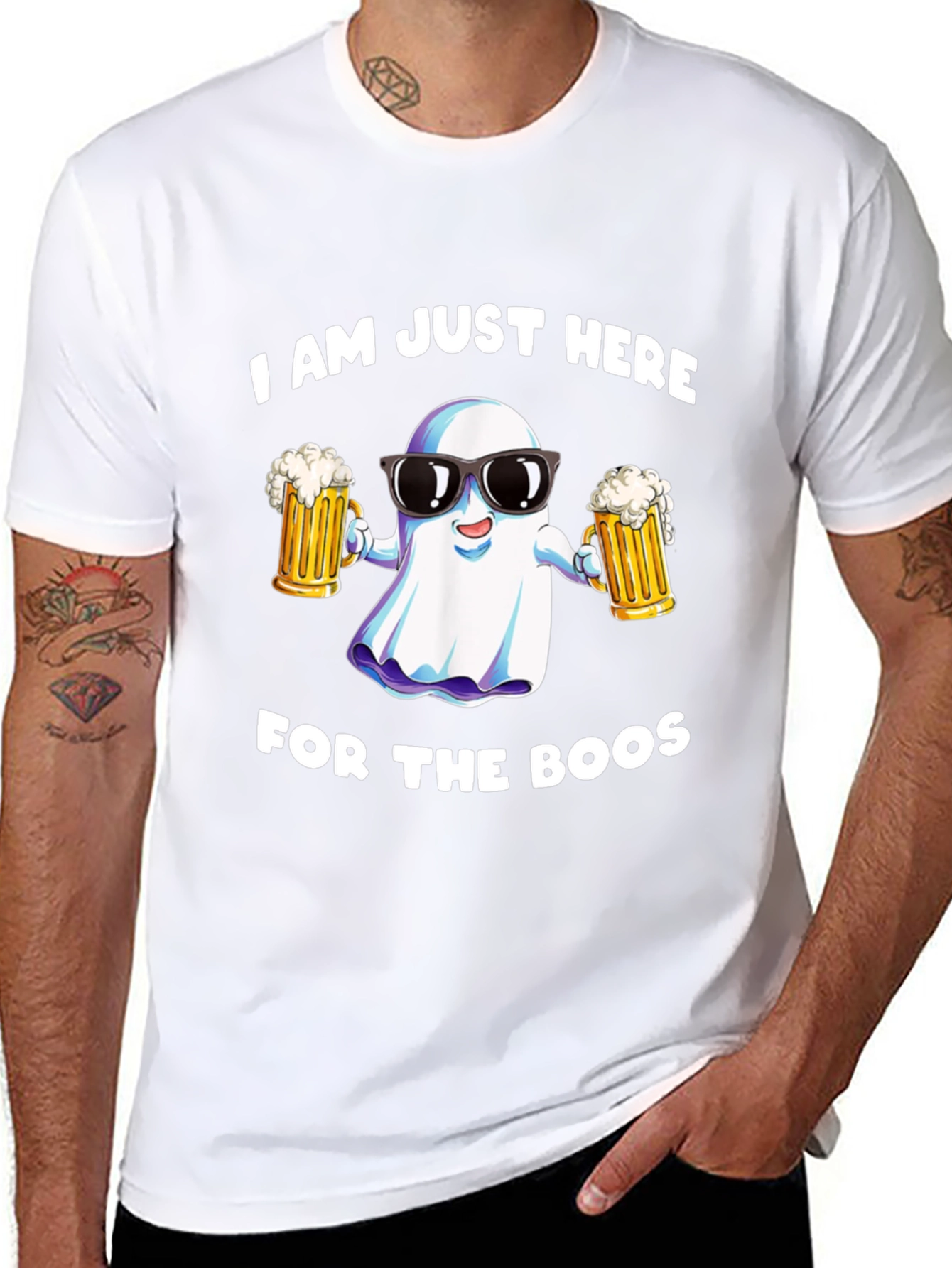 Boos Crew Black Graphic Tee