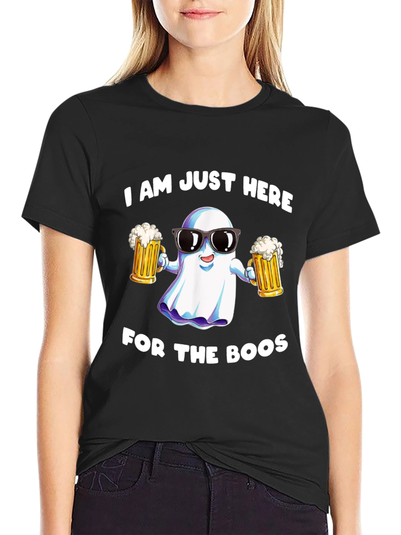 Boos Crew Black Graphic Tee
