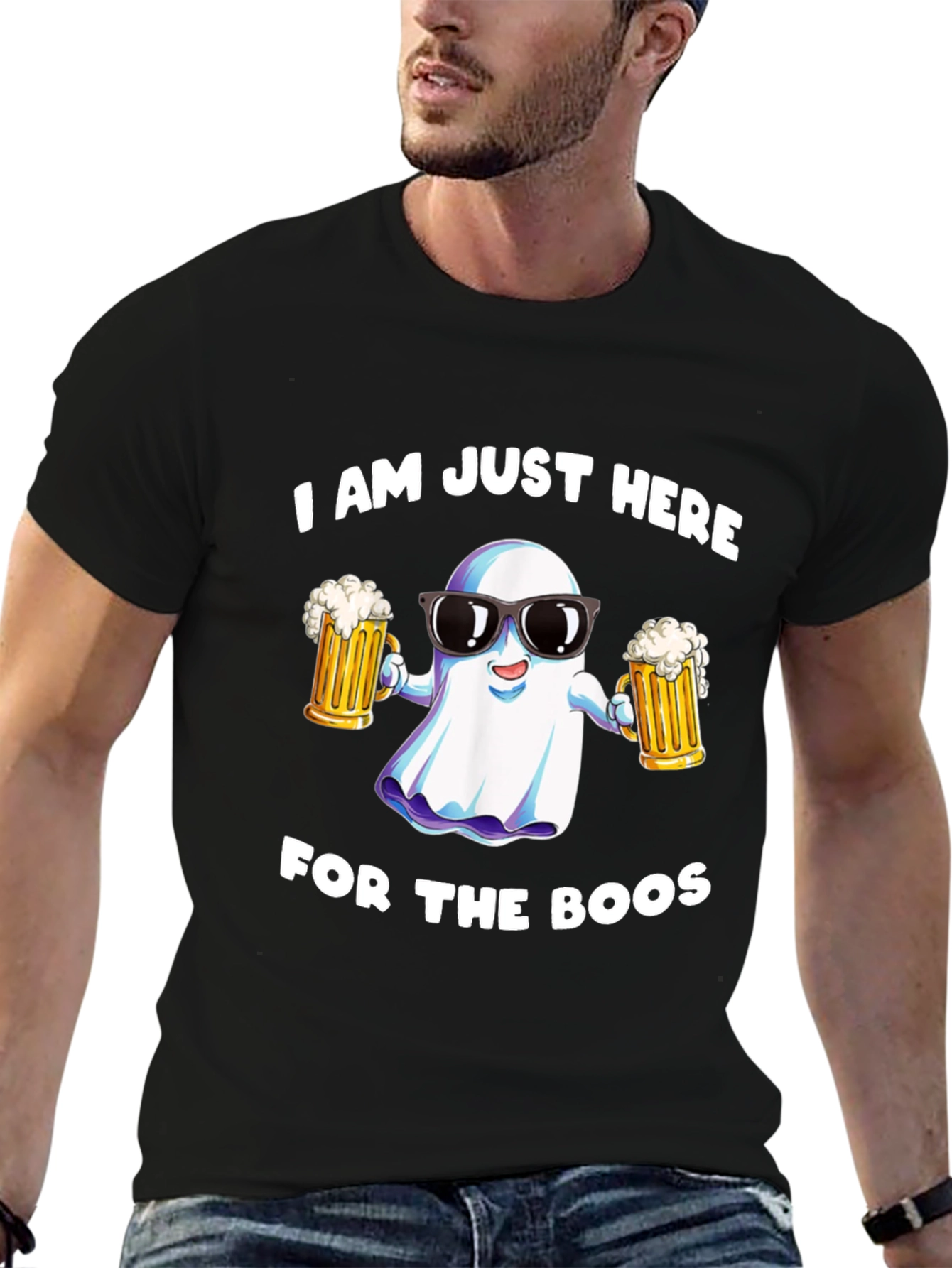 Boos Crew Black Graphic Tee
