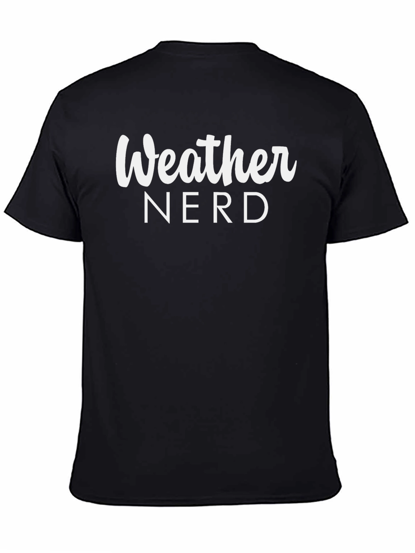 Weather Nerd T-Shirt - Black Comfortable Fit