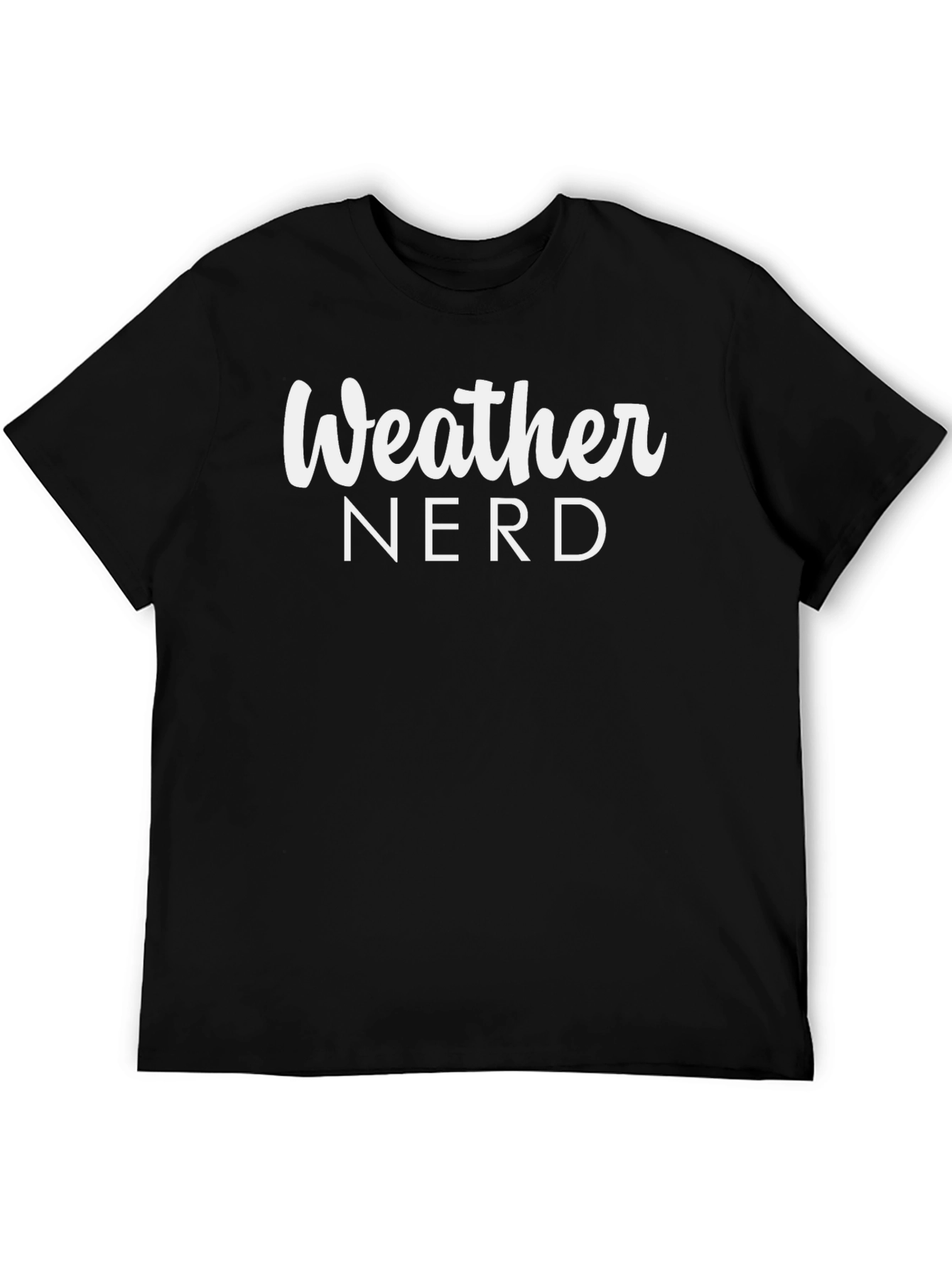 Weather Nerd T-Shirt - Black Comfortable Fit