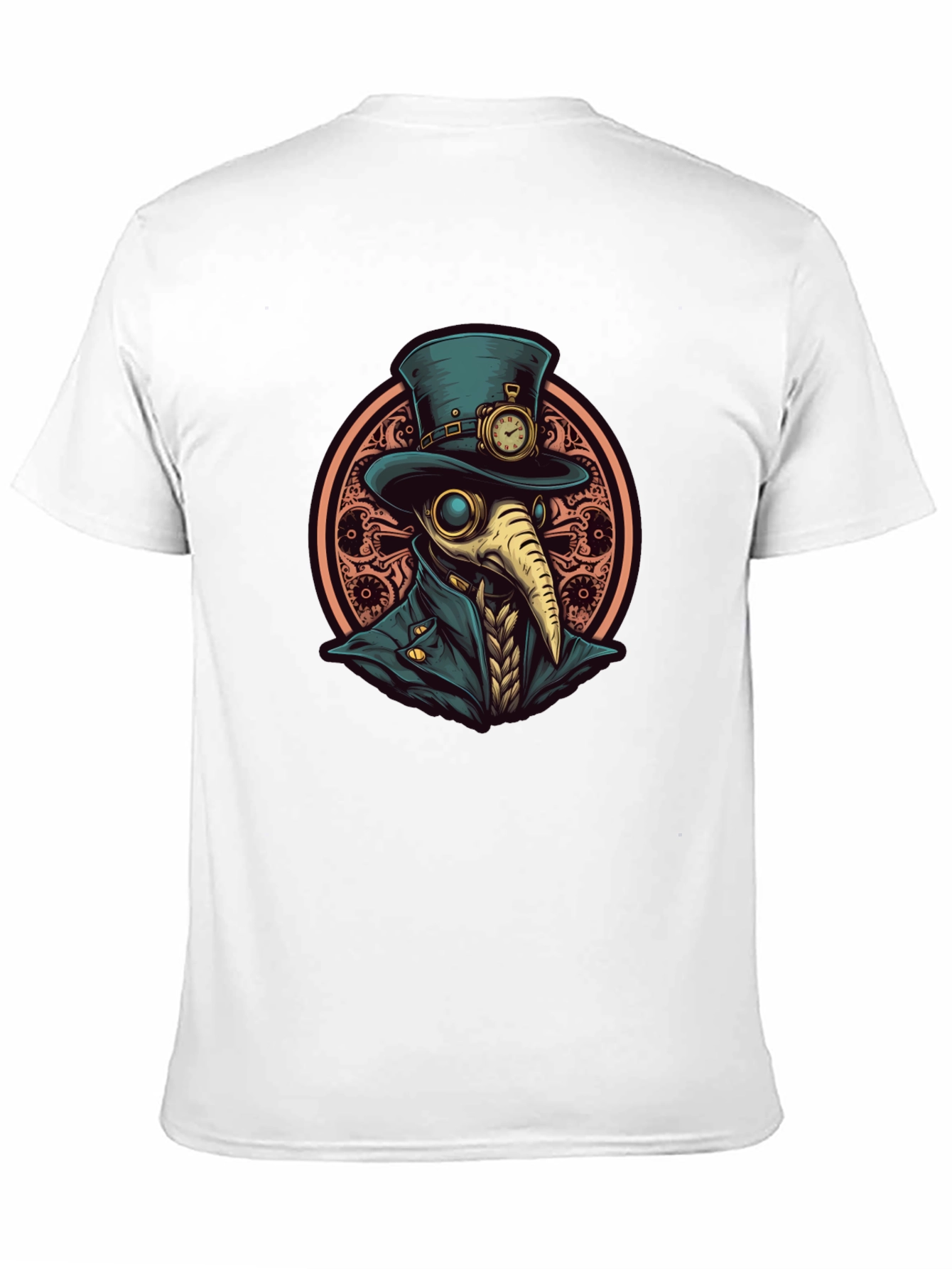 Steampunk Plague Doctor Graphic Tee - Black