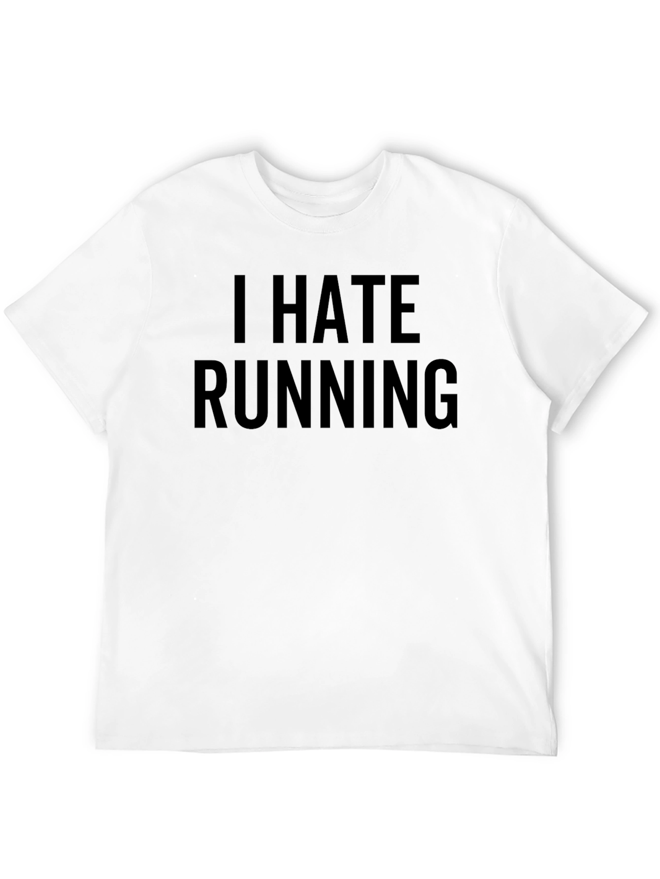 I Hate Running Black Graphic Tee