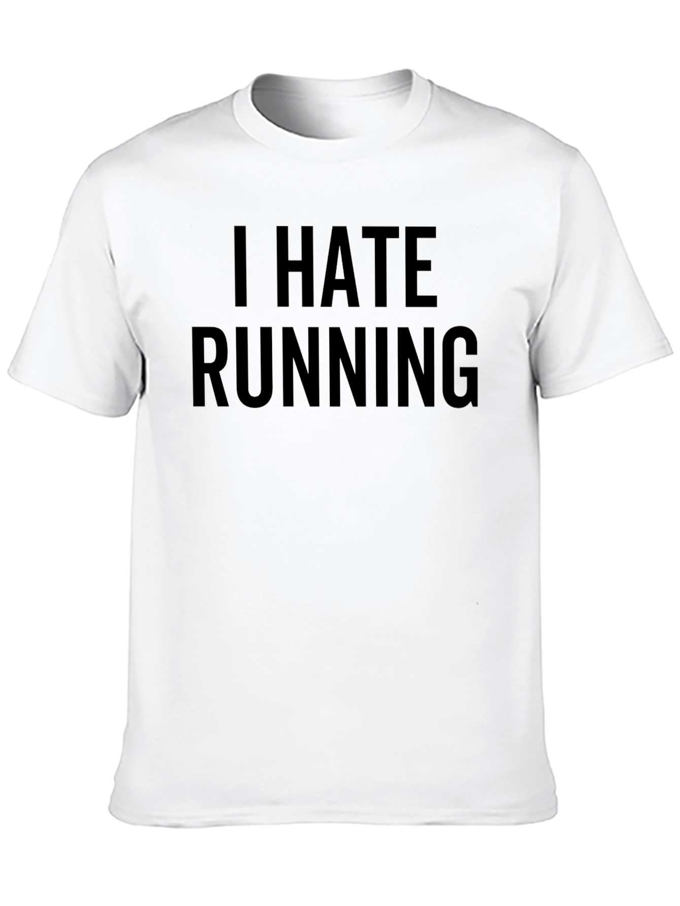 I Hate Running Black Graphic Tee