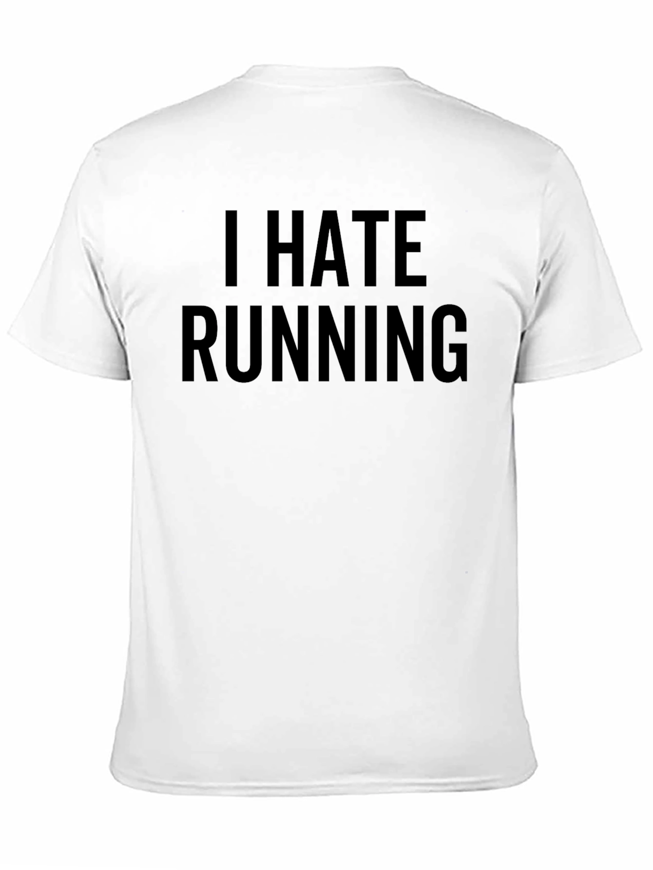 I Hate Running Black Graphic Tee