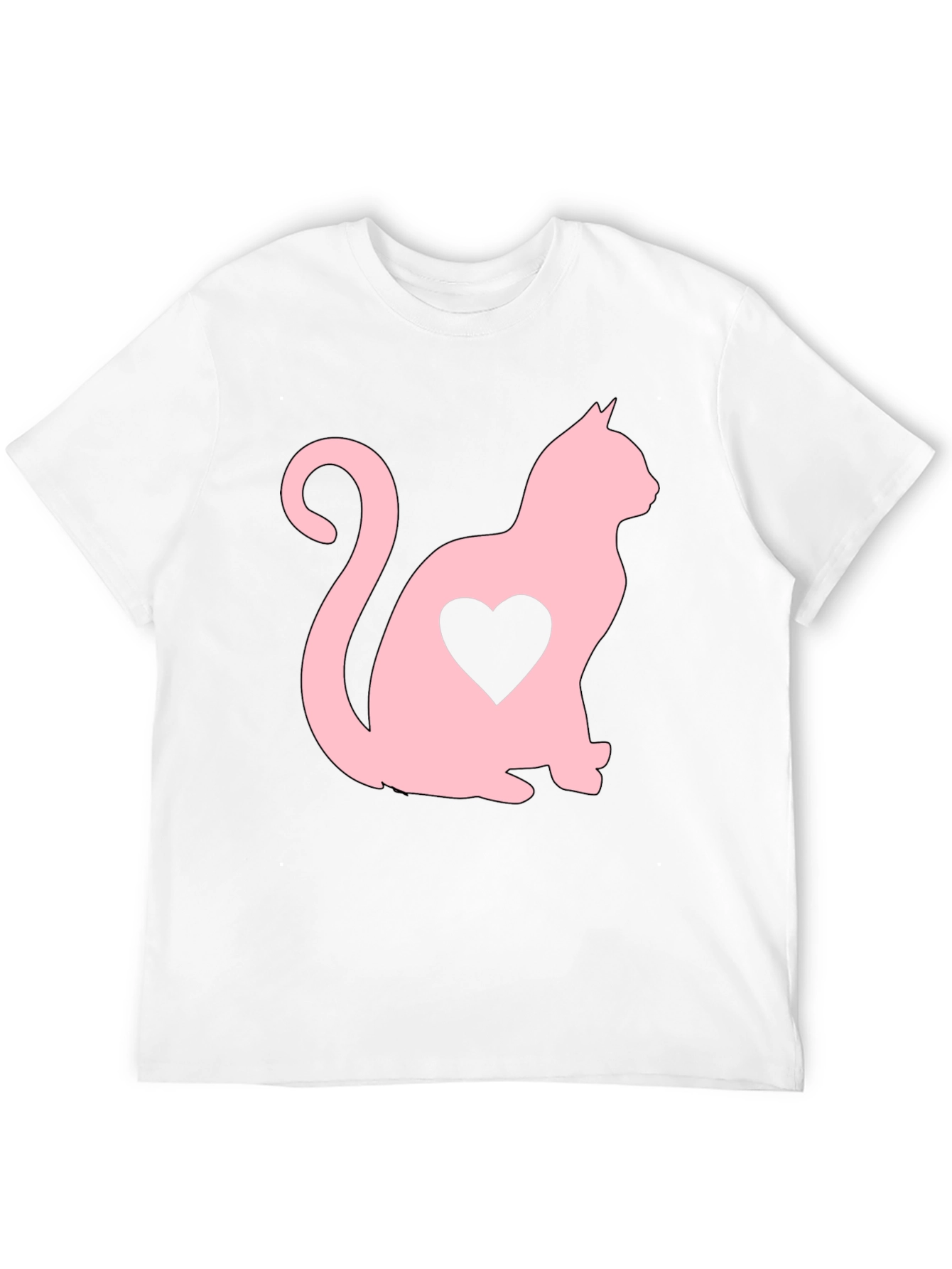 Cat Heart T-Shirt - Stylish Graphic Tee
