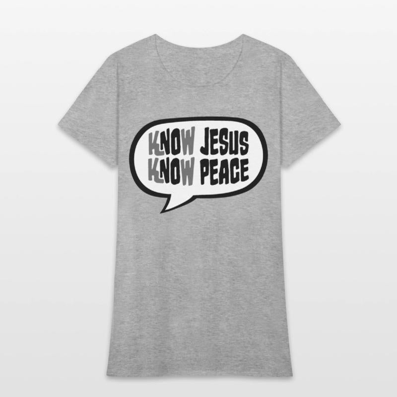 Know Jesus Know Peace No Hate Christian Bible Love