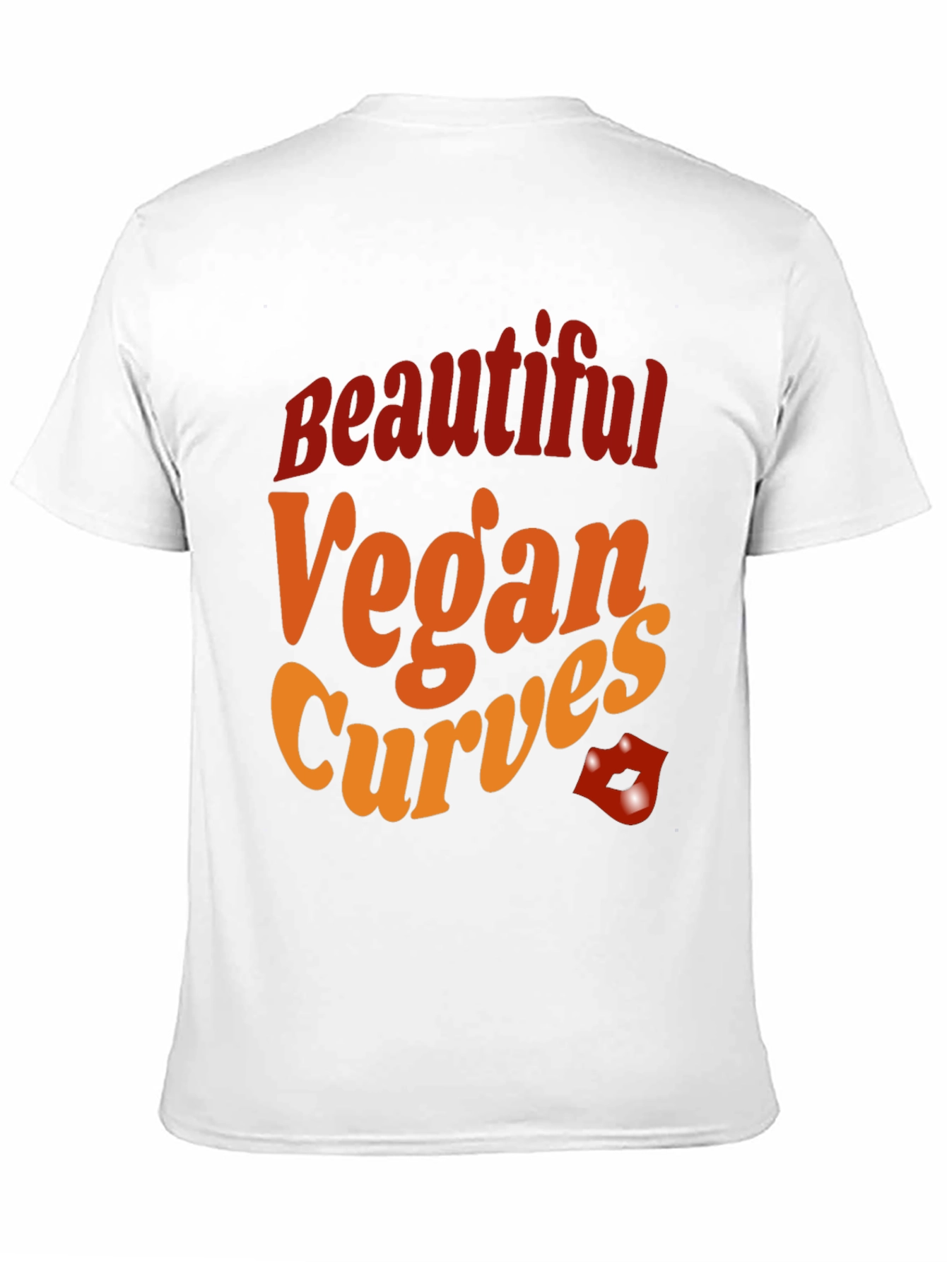 Beautiful Vegan Curves T-Shirt - Bold Graphic Tee