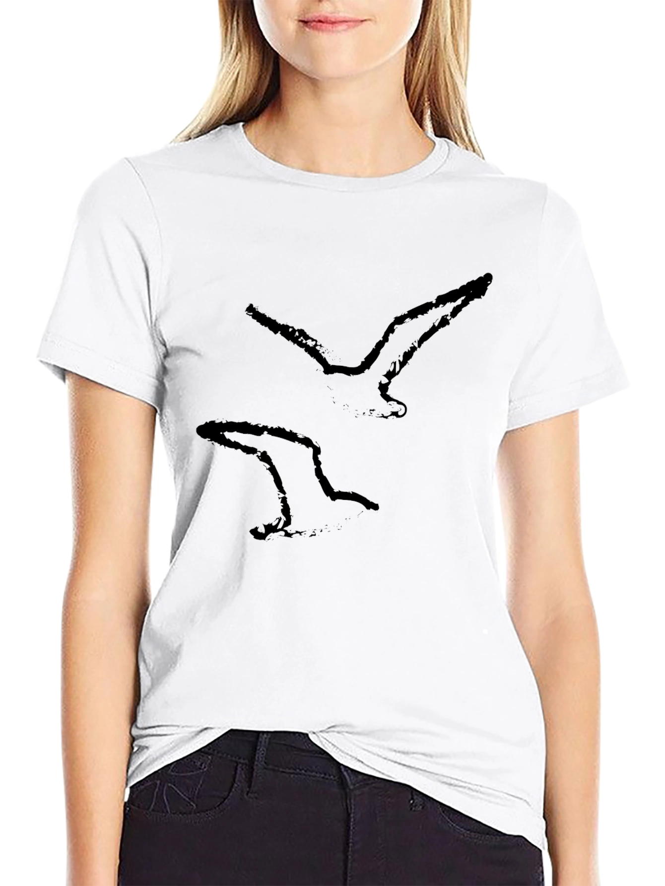 Black Bird Graphic Tee - Modern Casual Style