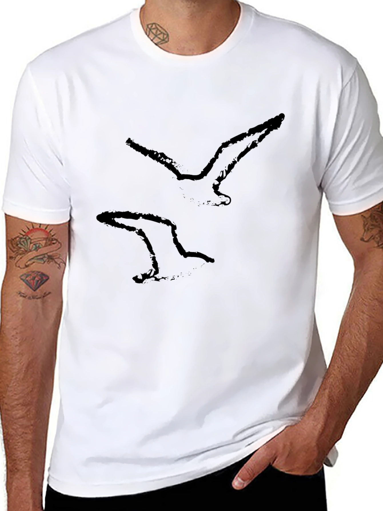 Black Bird Graphic Tee - Modern Casual Style
