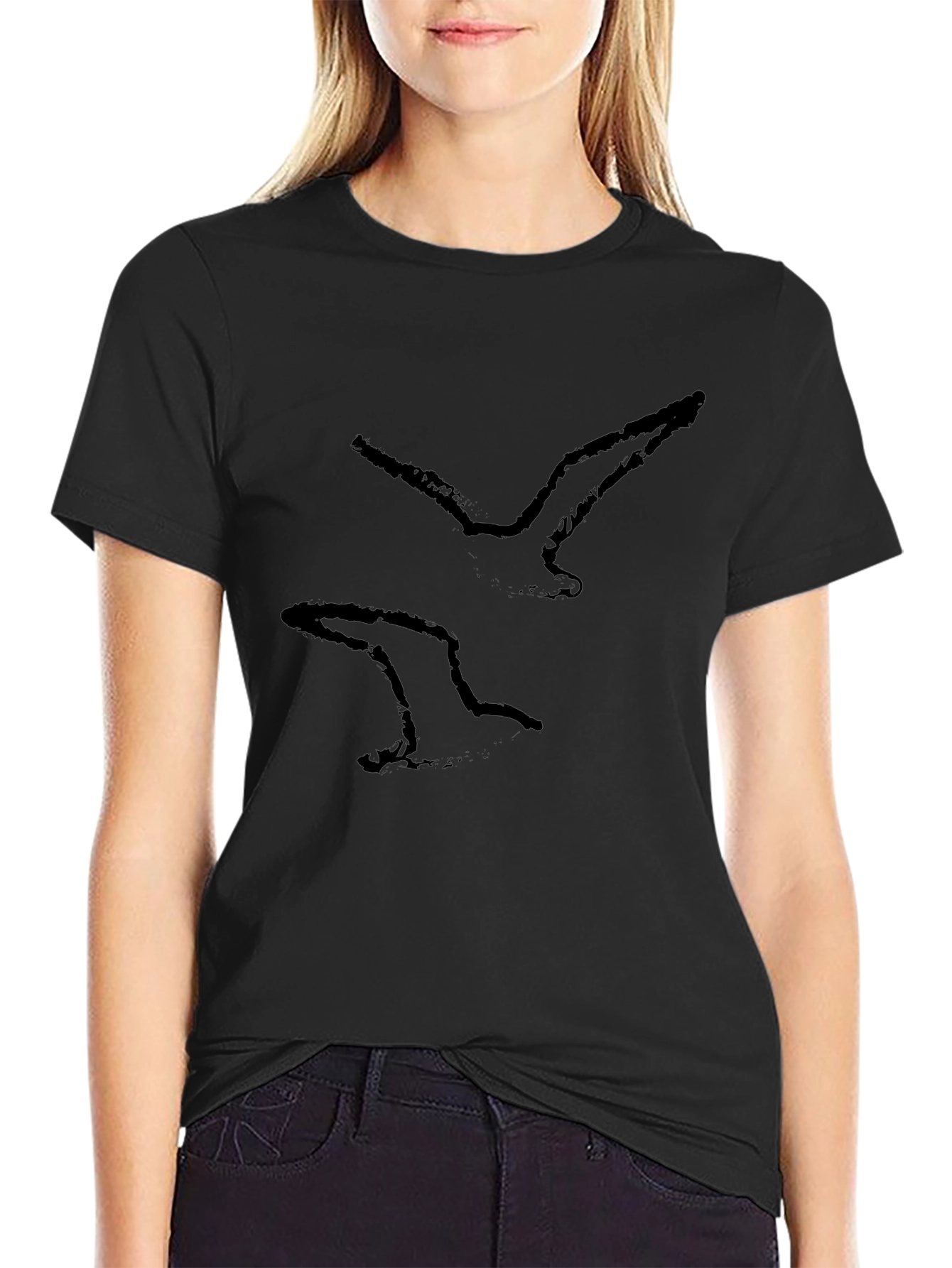 Black Bird Graphic Tee - Modern Casual Style