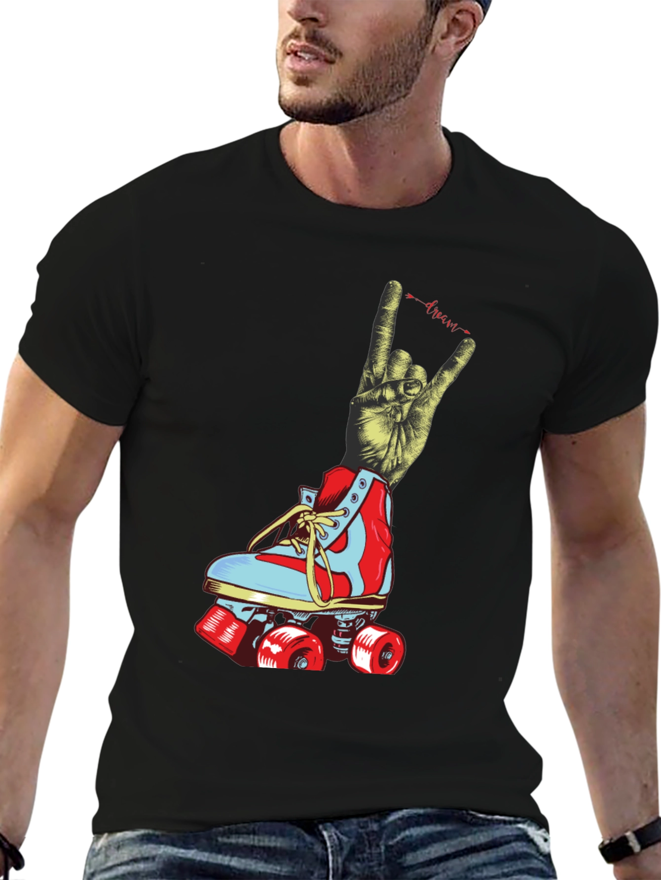 Rock On Roller Skate Graphic Tee