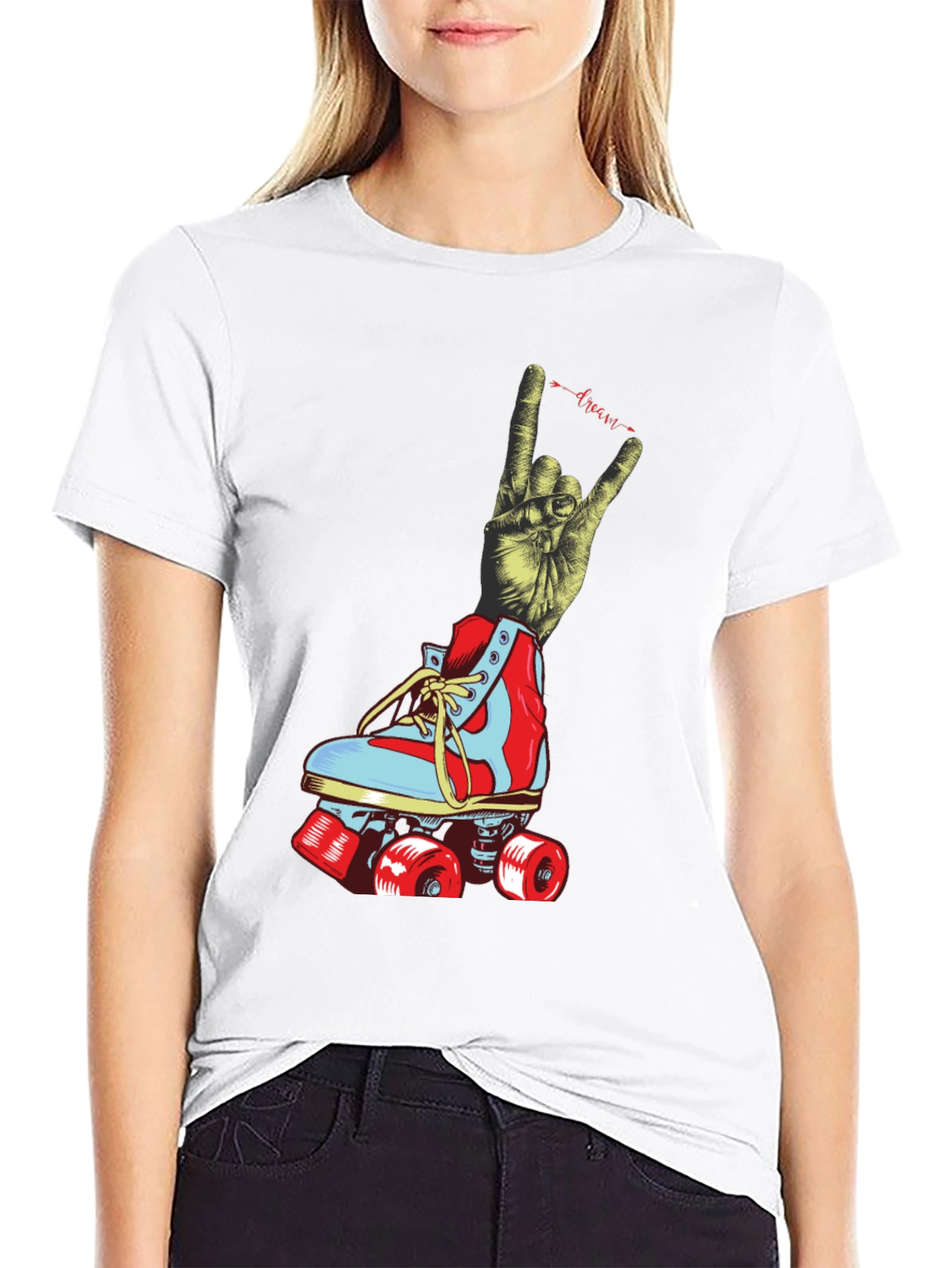 Rock On Roller Skate Graphic Tee