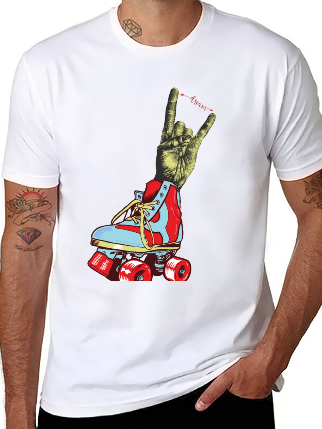 Rock On Roller Skate Graphic Tee