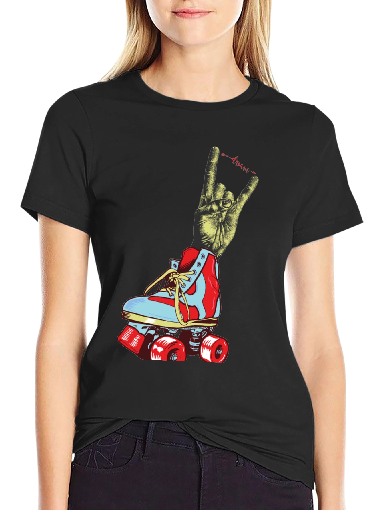 Rock On Roller Skate Graphic Tee