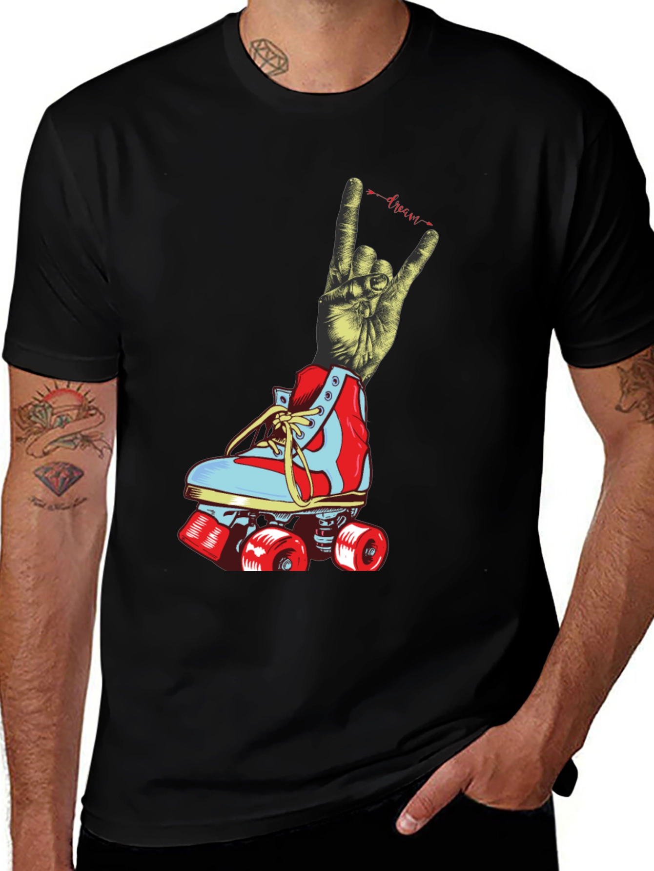 Rock On Roller Skate Graphic Tee